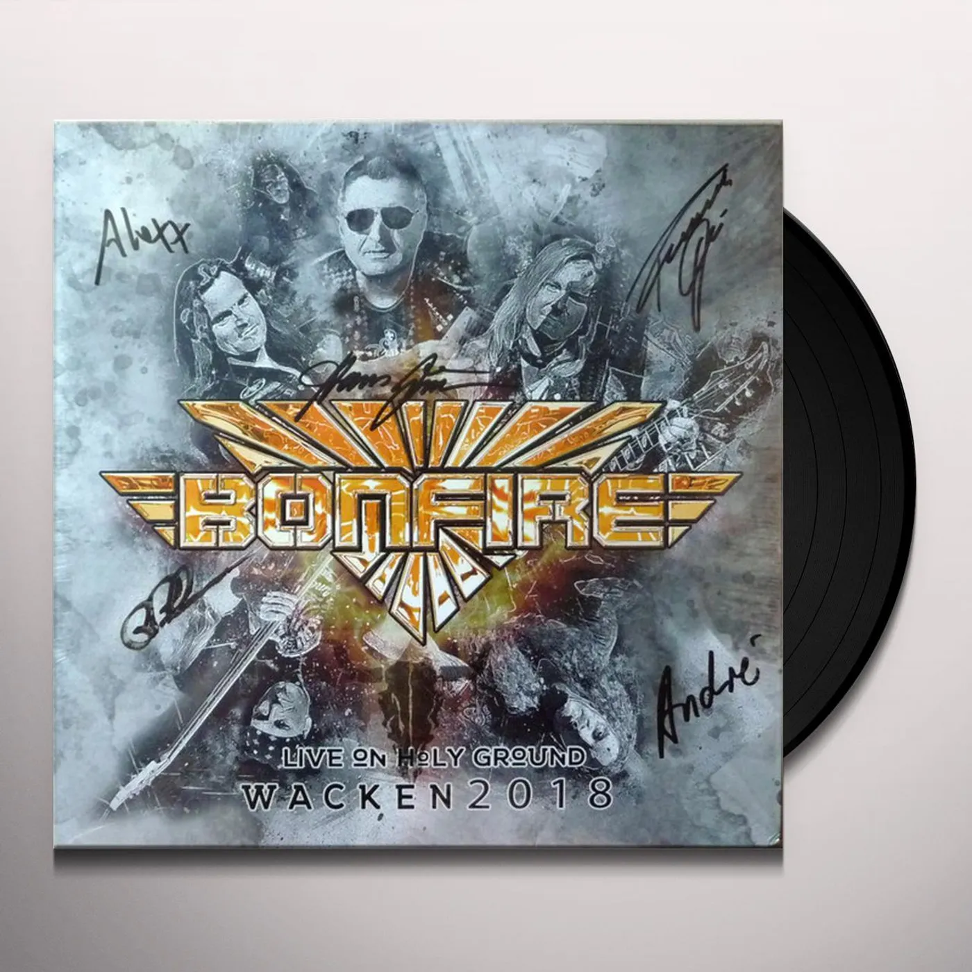 Bonfire LIVE ON HOLY GROUND Vinyl Record