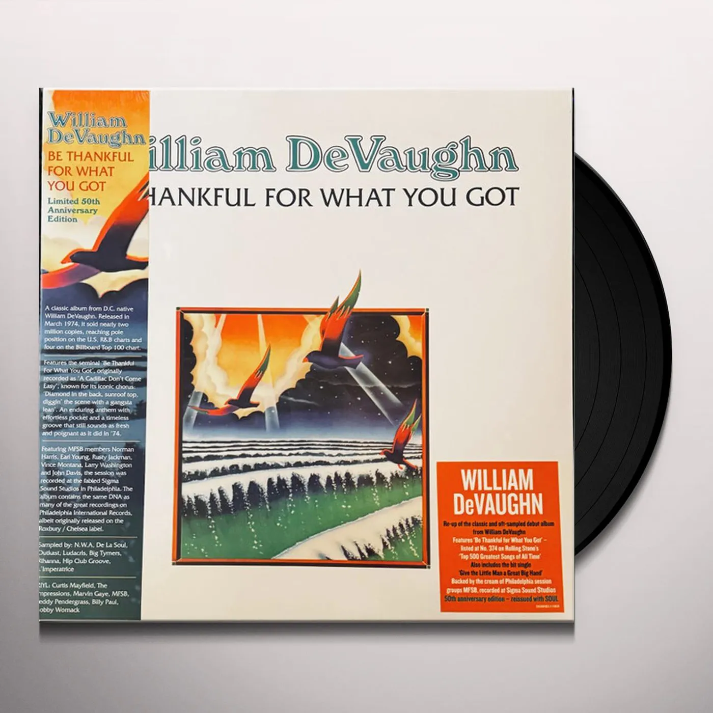 William DeVaughn Be Thankful For What You Got: 50th Anniversary Vinyl Record