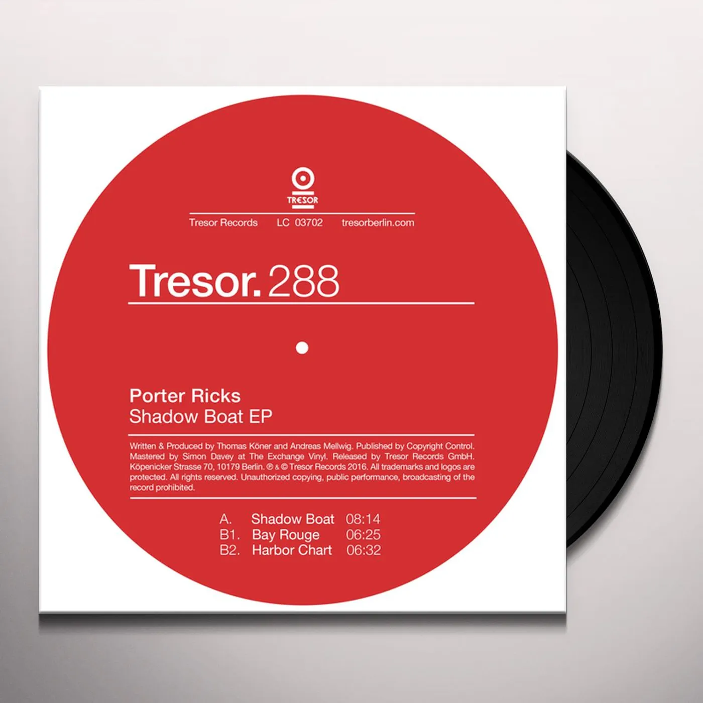 Porter Ricks Shadow Boat Vinyl Record