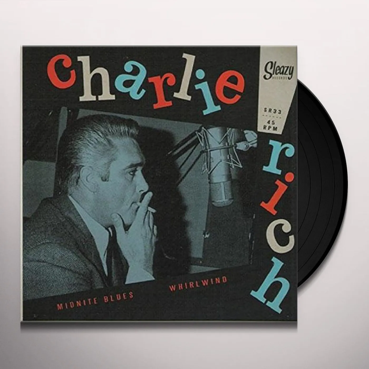 Charlie Rich MIDNITE BLUES/WHIRLWIND (UNDUBBED) Vinyl Record