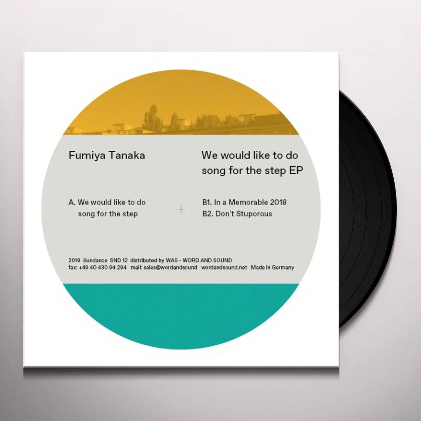 Fumiya Tanaka WE WOULD LIKE TO DO SONG FOR THE STEP Vinyl Record