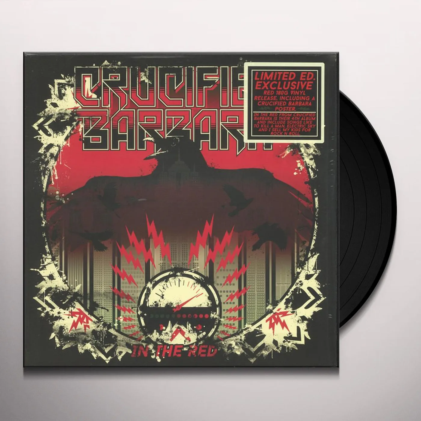 Crucified Barbara IN THE RED (RED VINYL) Vinyl Record