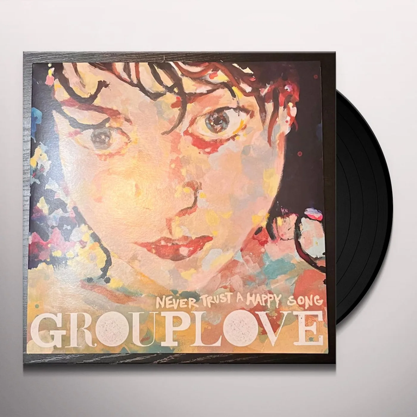 GROUPLOVE NEVER TRUST A HAPPY SONG (GREEN VINYL) Vinyl Record