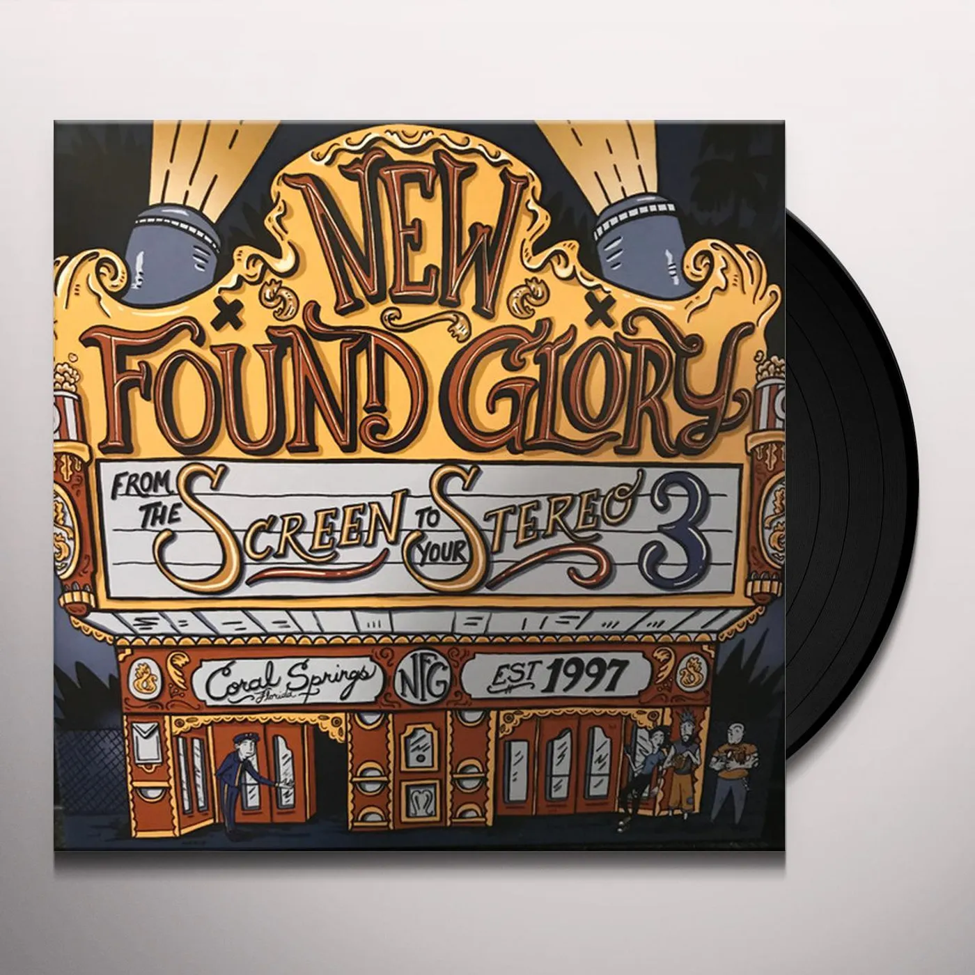 New Found Glory FROM THE SCREEN TO YOUR STEREO 3 Vinyl Record - 10 Inch Single, Black Vinyl