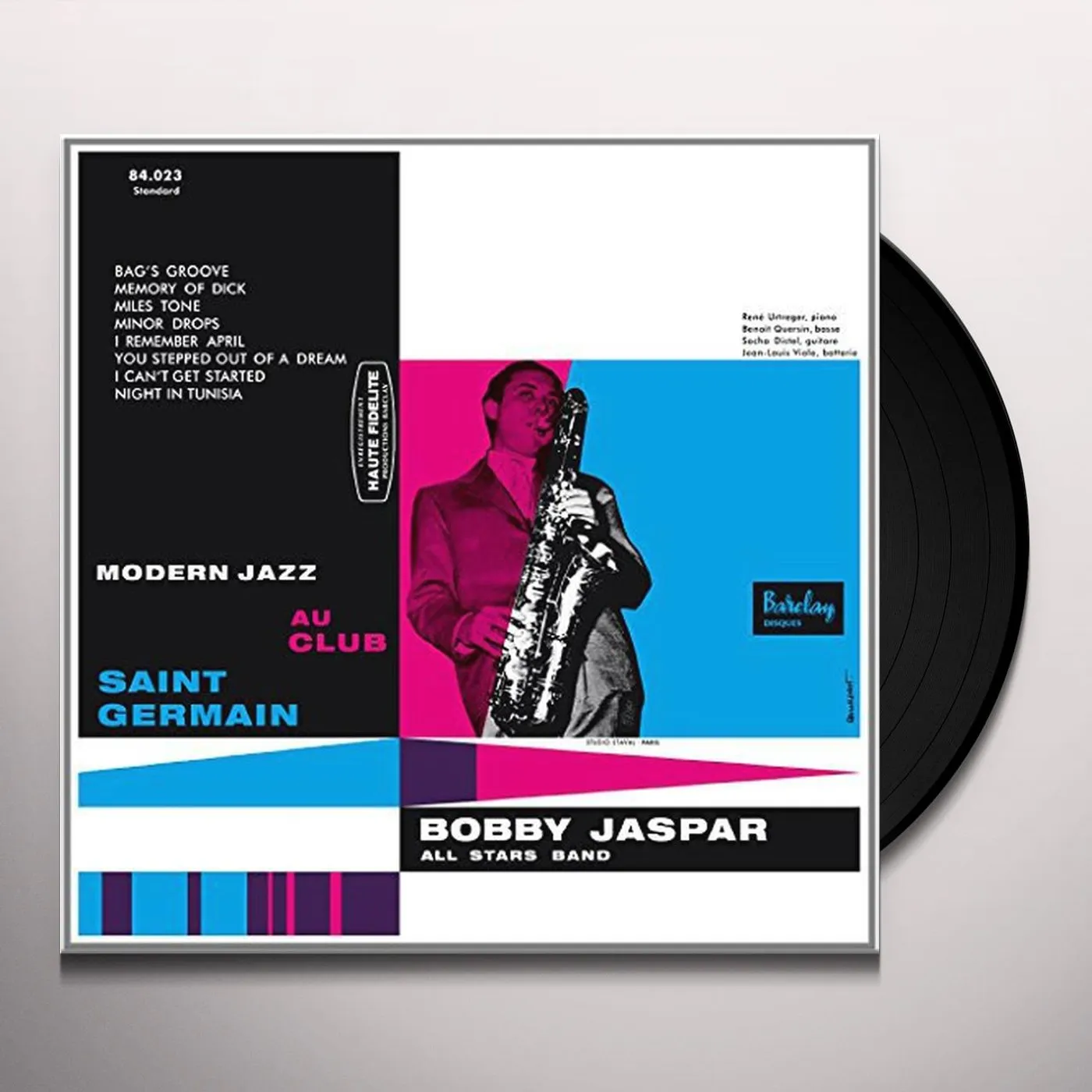 Bobby Jaspar MODERN JAZZ AU CLUB SA Vinyl Record