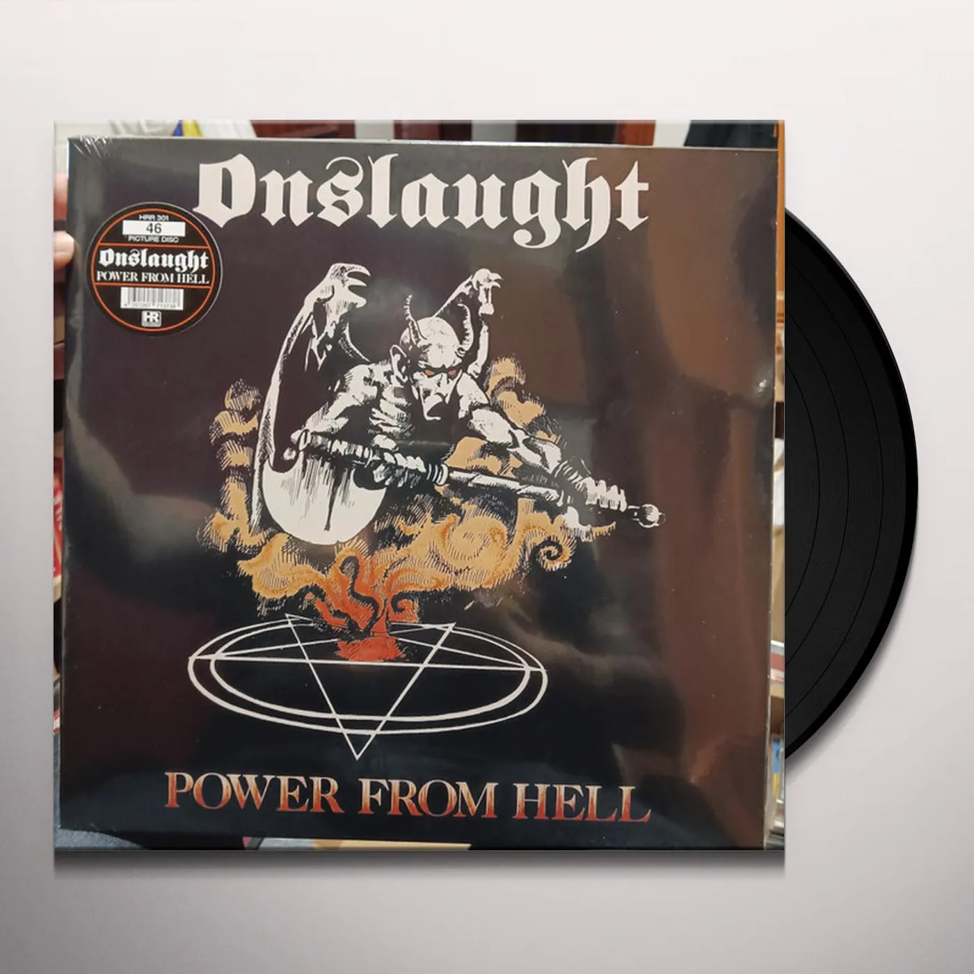 Onslaught POWER FROM HELL (PICTURE DISC) Vinyl Record