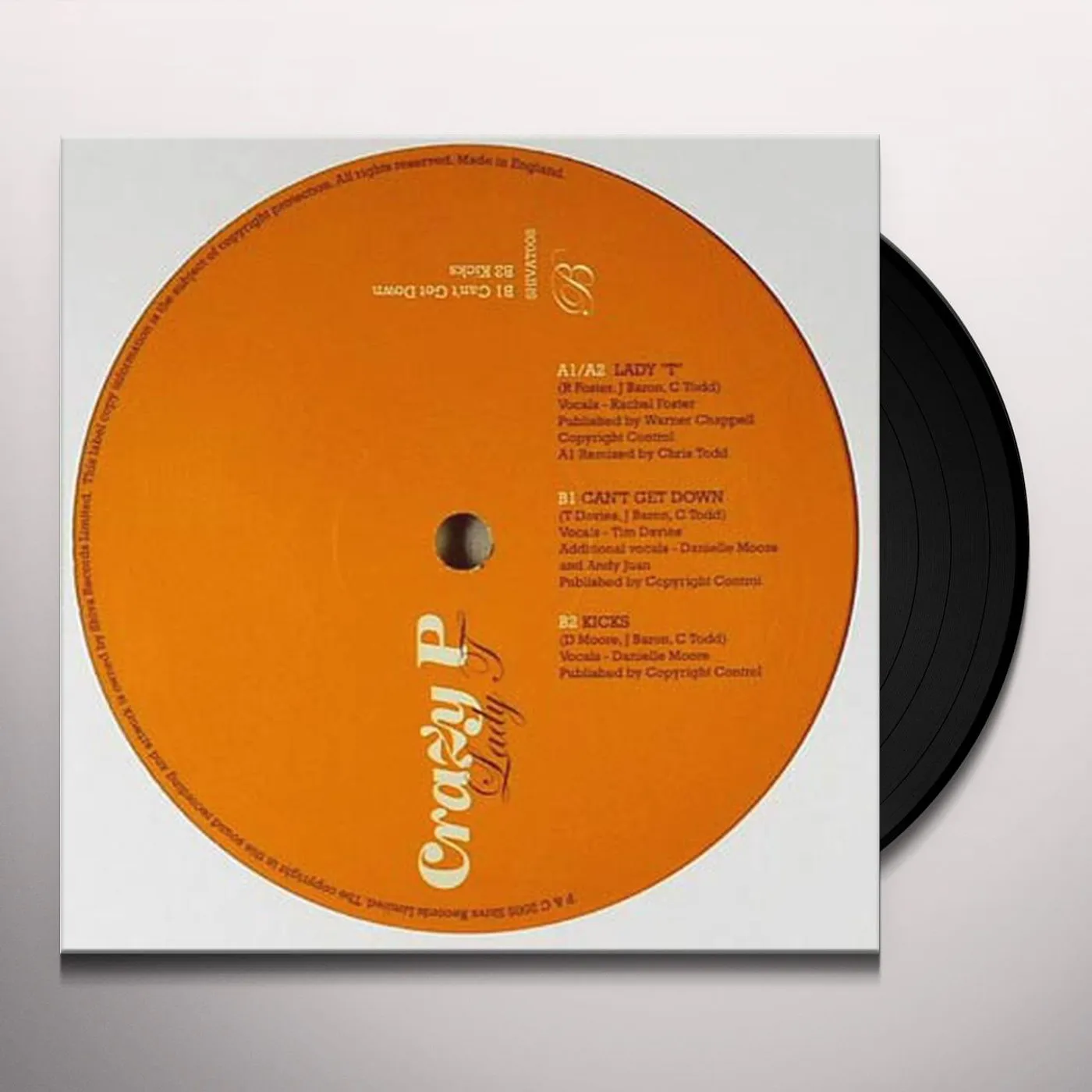 Crazy P Lady T Vinyl Record