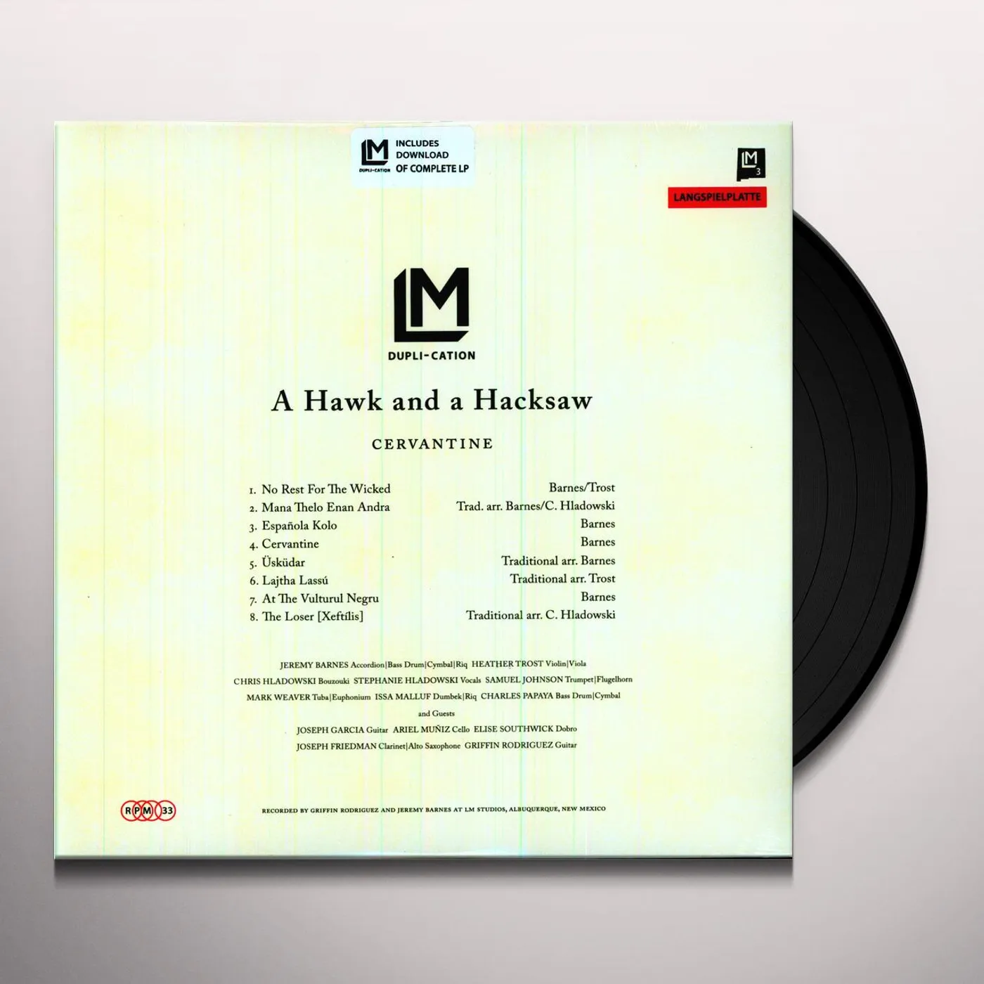 A Hawk And A Hacksaw Cervantine Vinyl Record