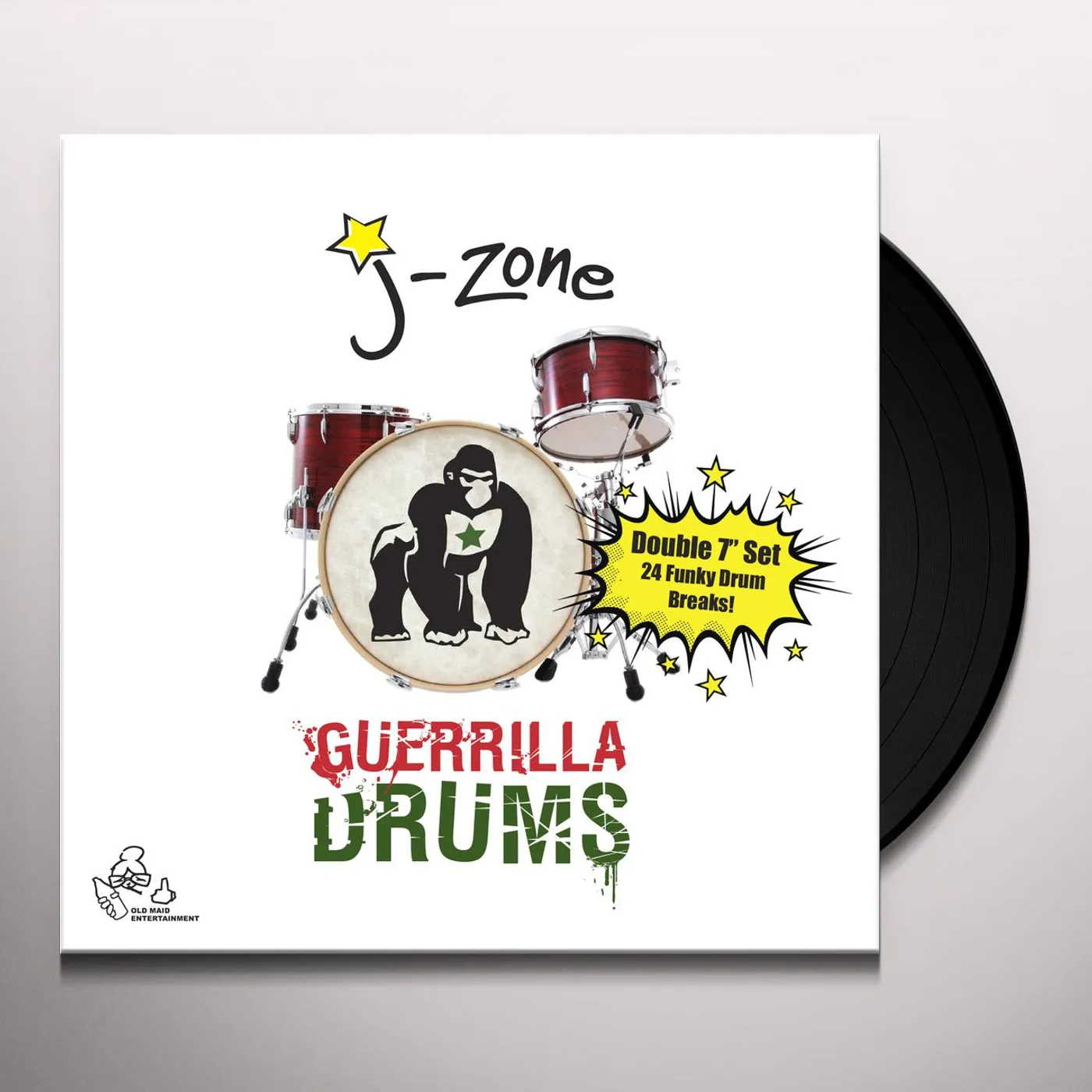 J-Zone GUERRILLA DRUMS Vinyl Record