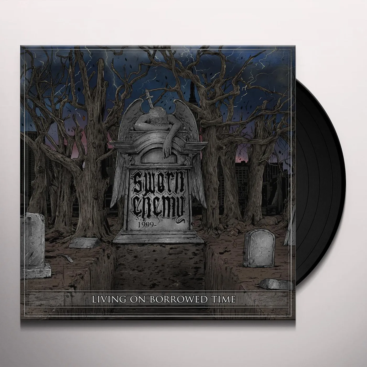 Sworn Enemy Living On Borrowed Time Vinyl Record