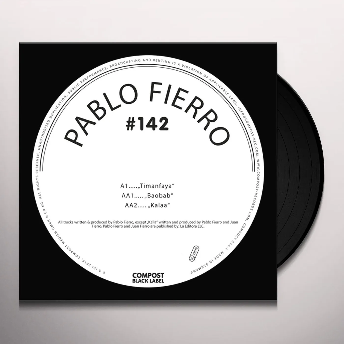 Pablo Fierro TIMANFAYA Vinyl Record