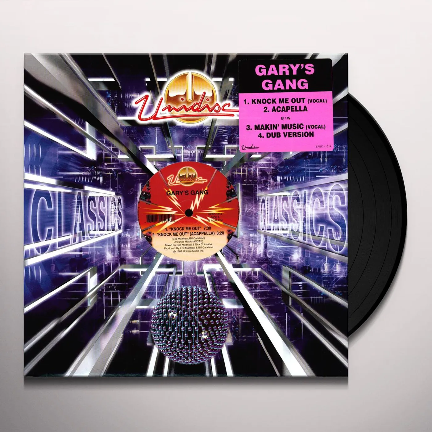 Gary's Gang KNOCK ME OUT/MAKIN MUSIC Vinyl Record