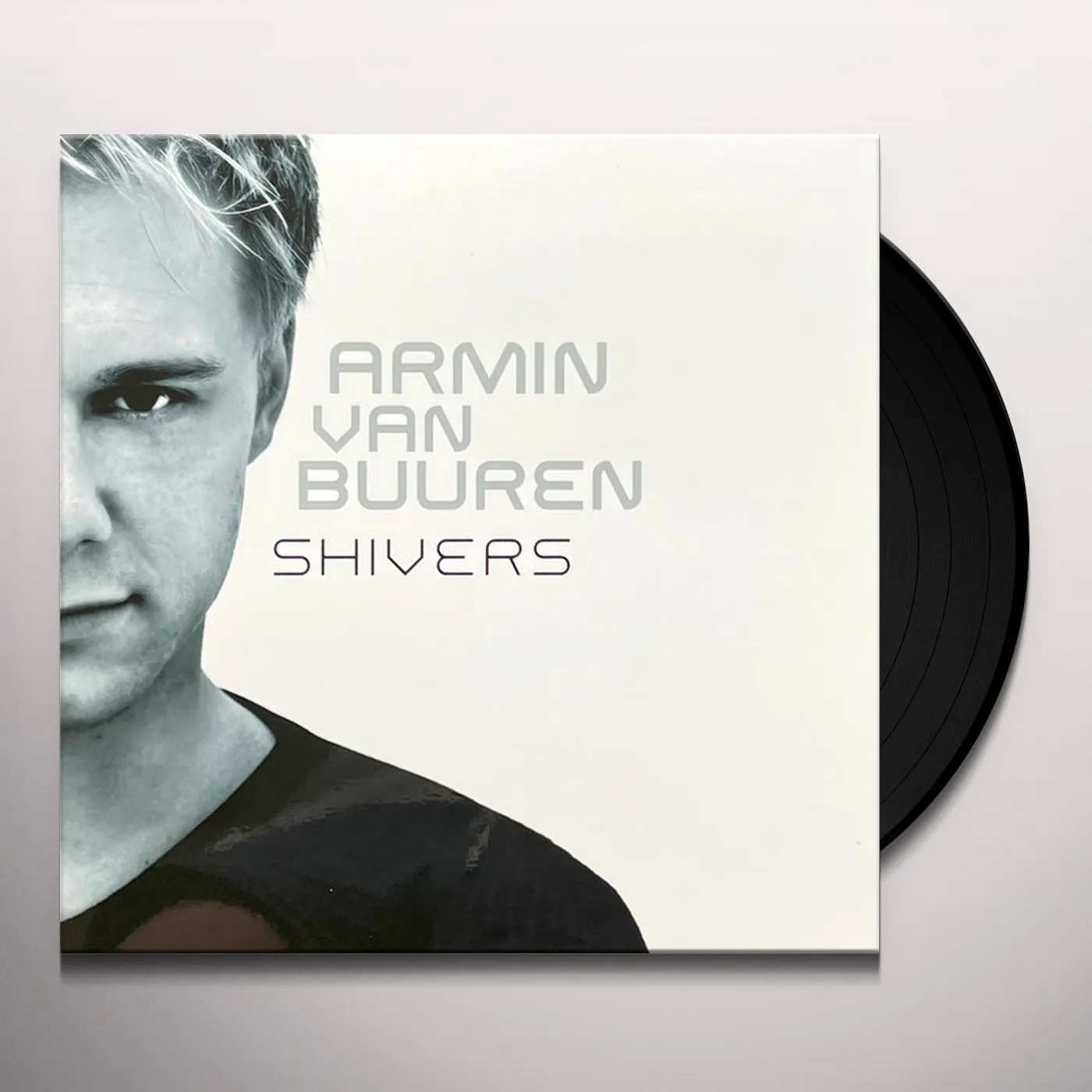 Armin van Buuren SHIVERS (SILVER & BLACK MARBLED) Vinyl Record
