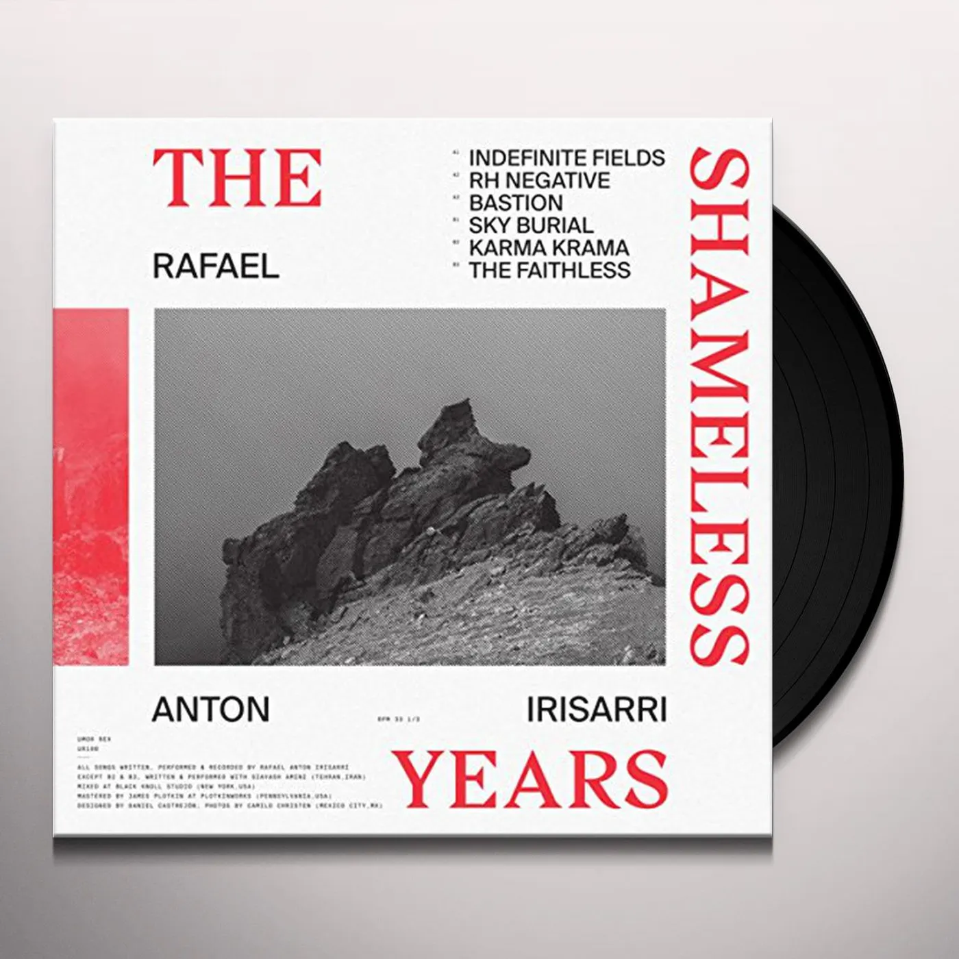 Rafael Anton Irisarri SHAMELESS YEARS (CLEAR VINYL/REPRESS/NEW COVER ART) Vinyl Record