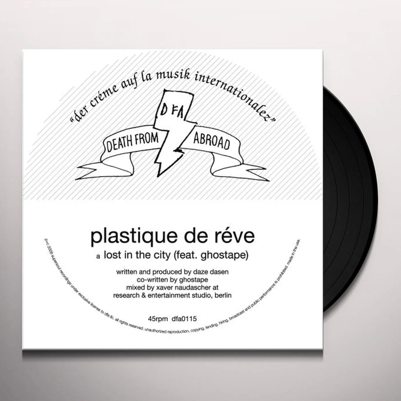Plastique de Rêve LOST IN THE CITY Vinyl Record