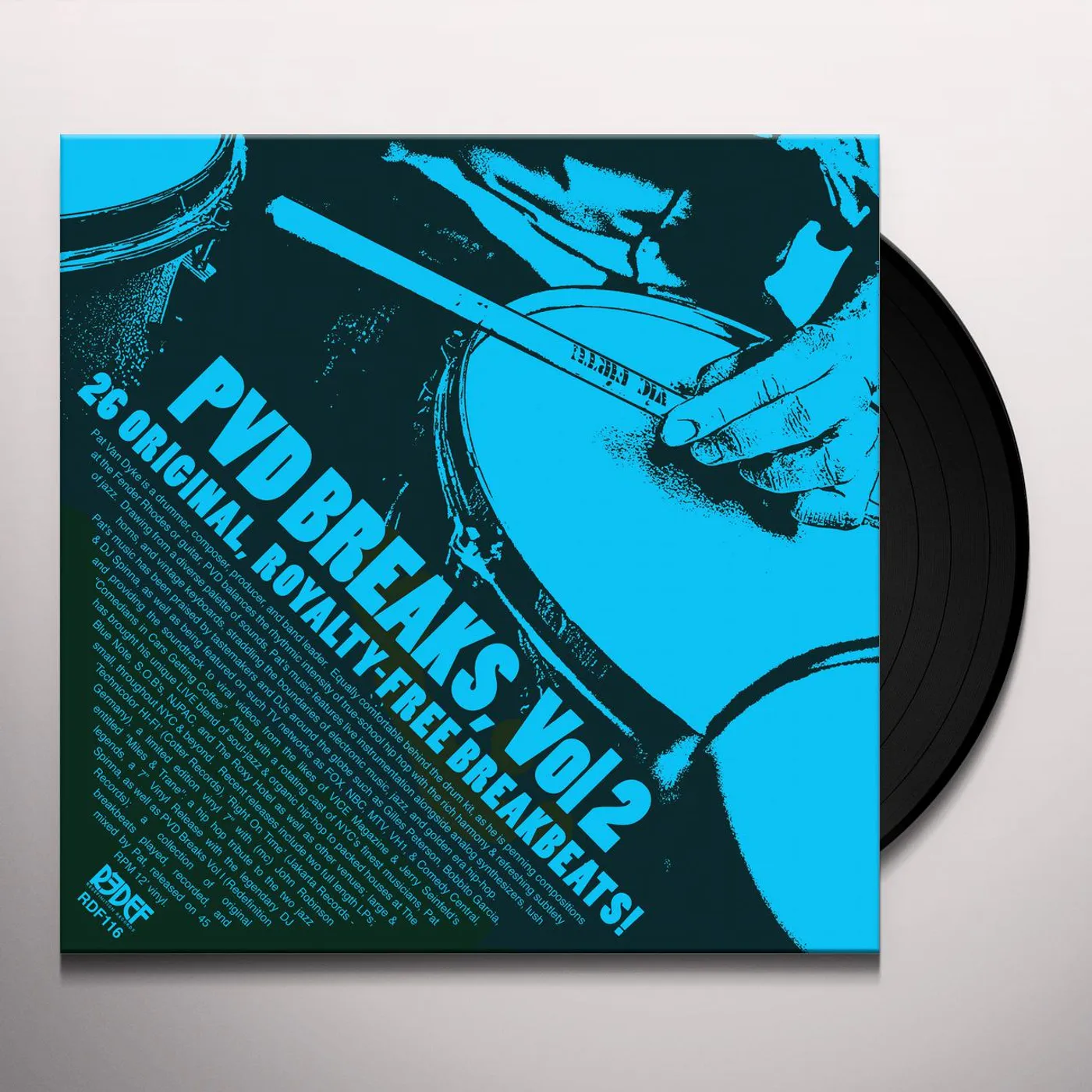 Pat Van Dyke PVD BREAKS VOL 2 (ROYALTY FREE BREAKS) Vinyl Record