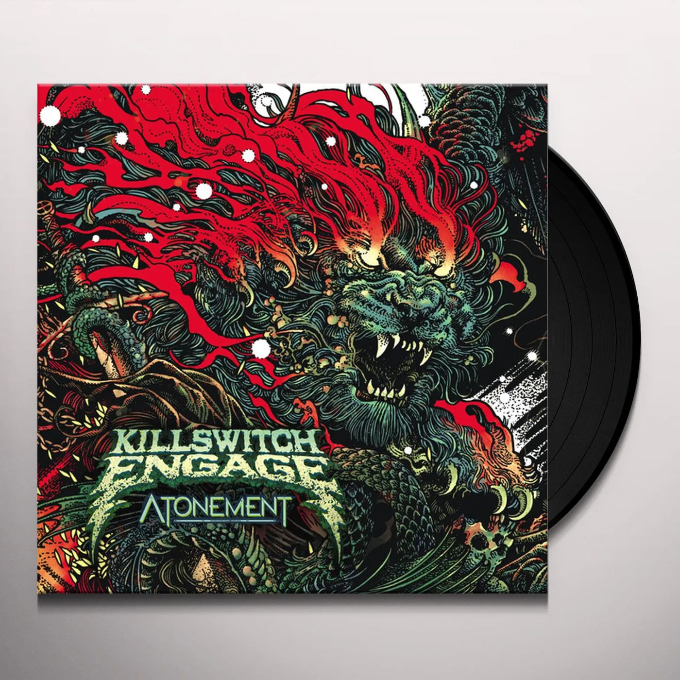 Killswitch Engage ATONEMENT (GRAY BLACK MARBLED VINYL) Vinyl Record