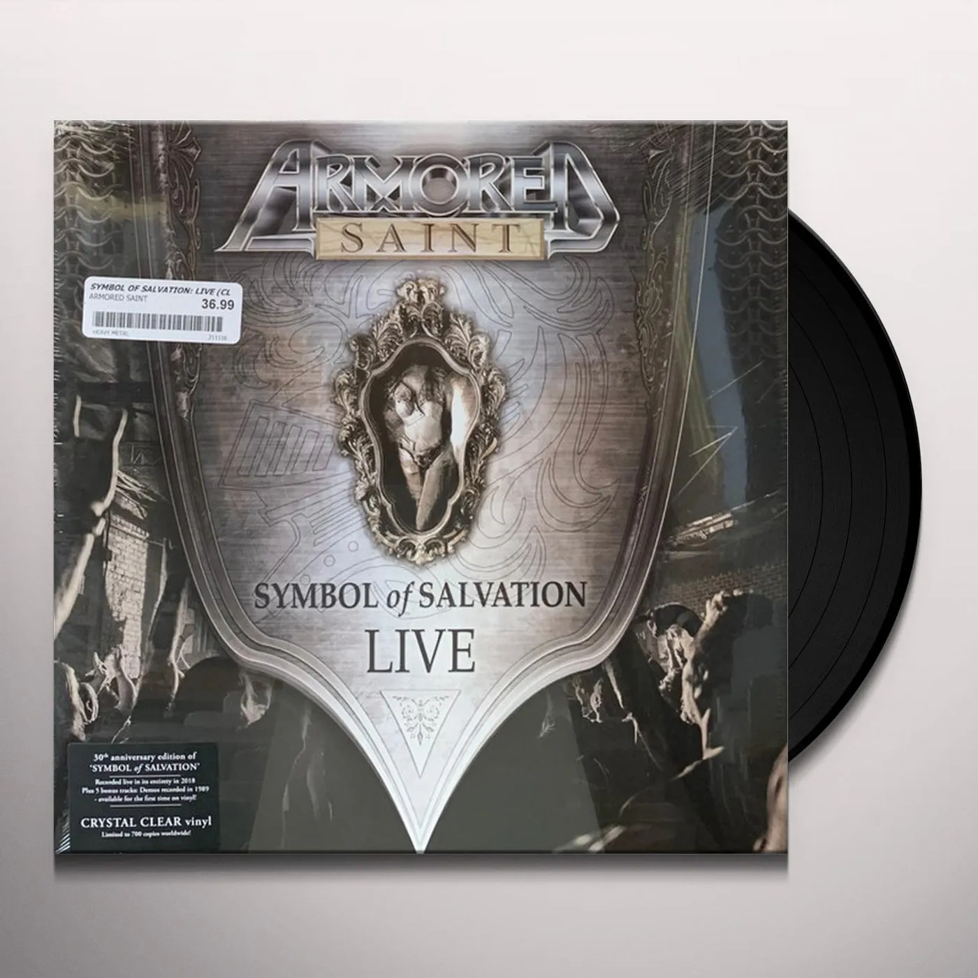 Armored Saint SYMBOL OF SALVATION: LIVE (CHRYSTAL CLEAR VINYL) Vinyl Record