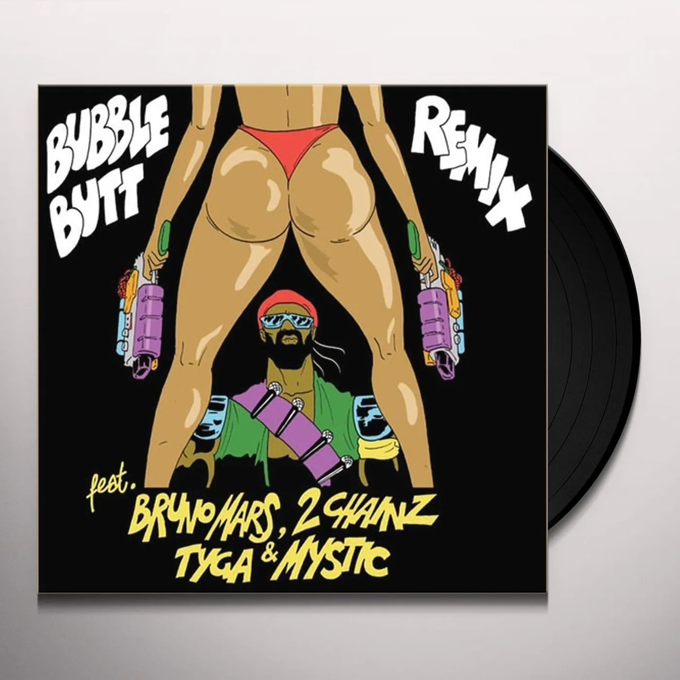 Major Lazer Bubble Butt Vinyl Record