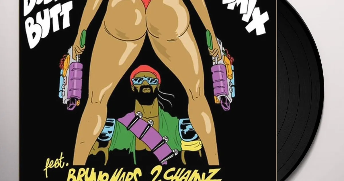 Major Lazer Bubble Butt Vinyl Record