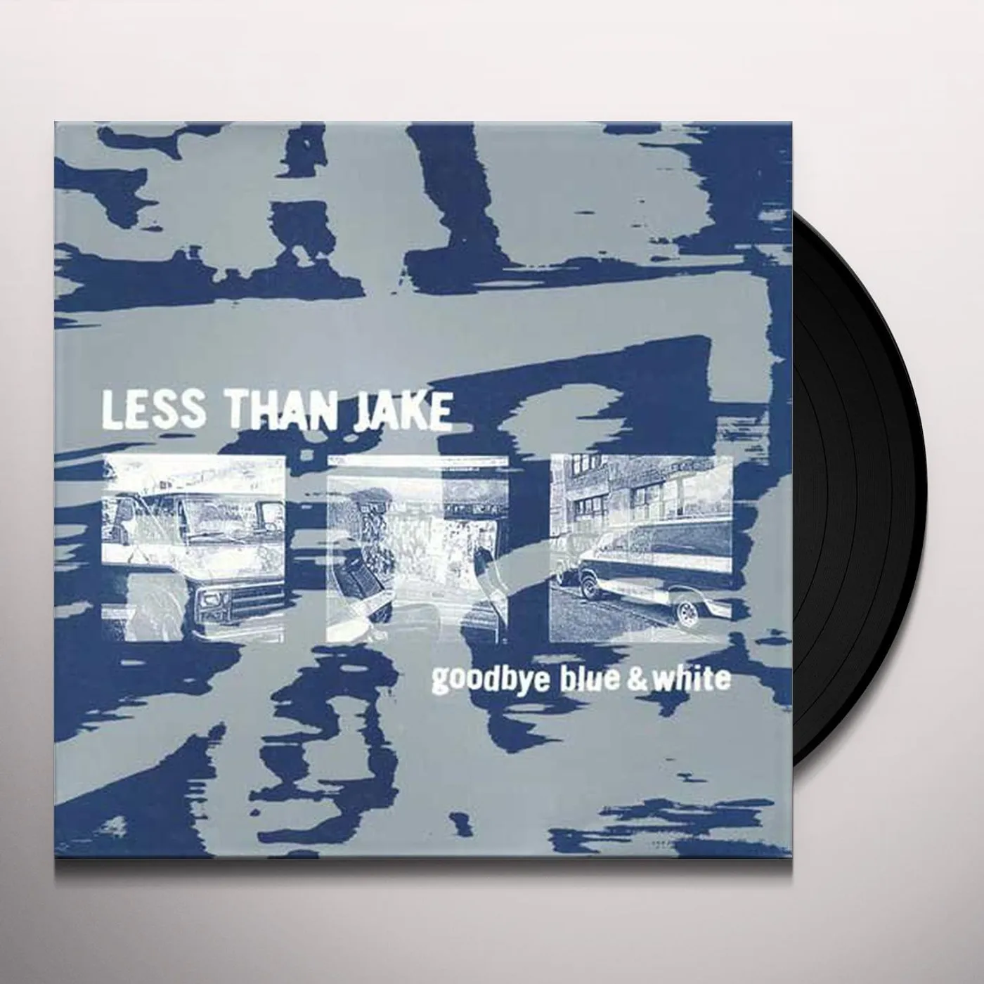 Less Than Jake Goodbye Blue & White Vinyl Record