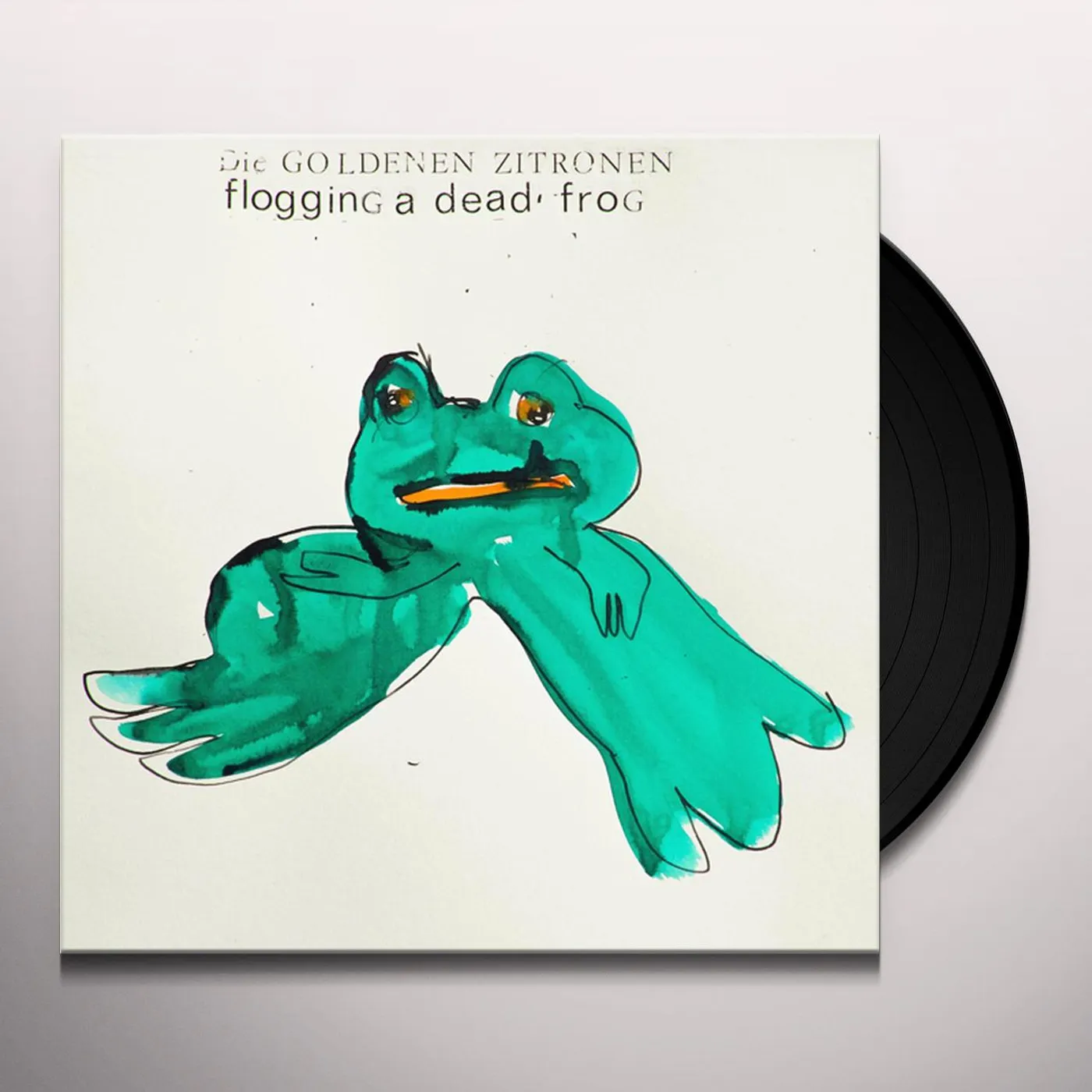 Die Goldenen Zitronen Flogging A Dead Frog Vinyl Record