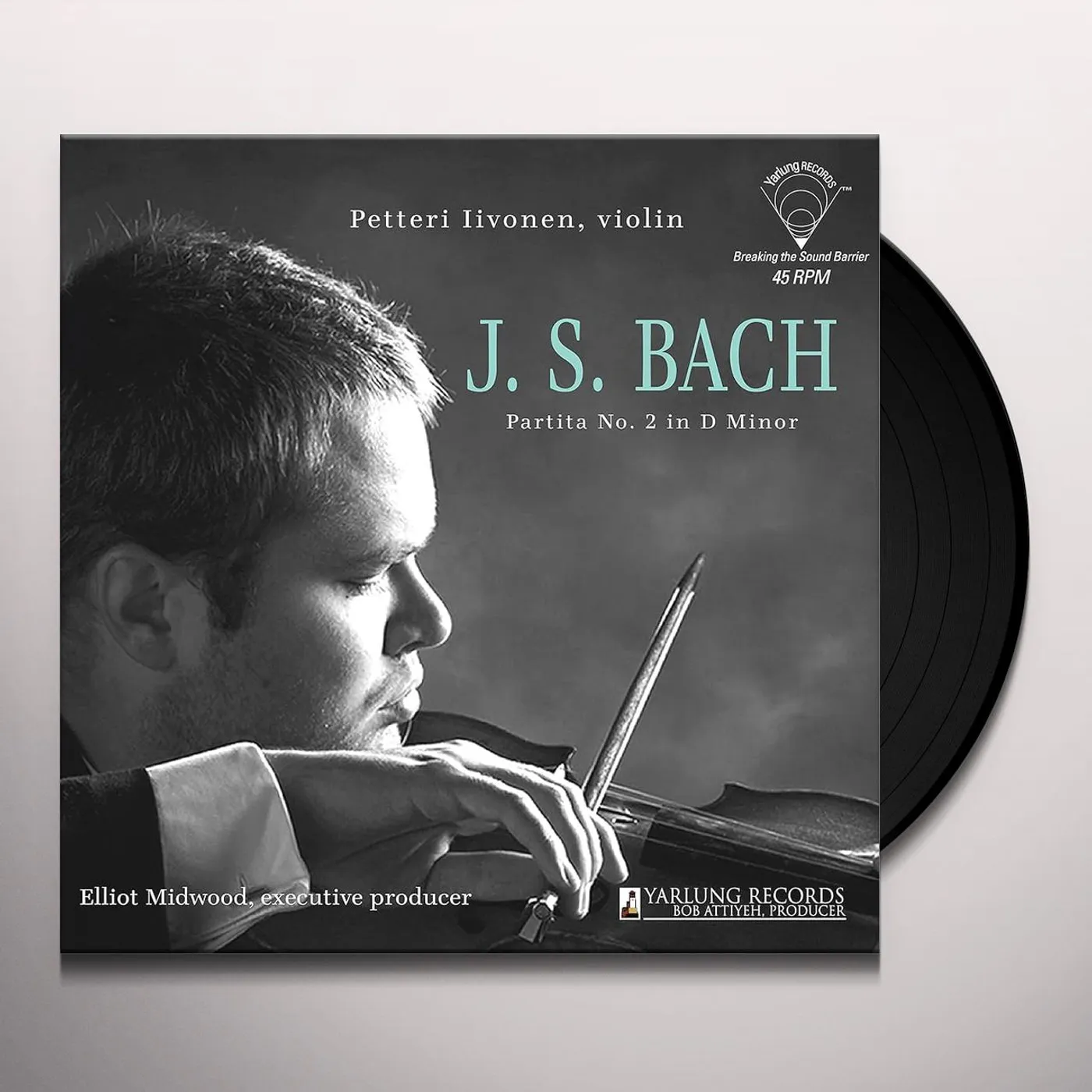 Johann Sebastian Bach PARTITA NO. 2 IN D MINOR PETTERI IIVONEN Vinyl Record