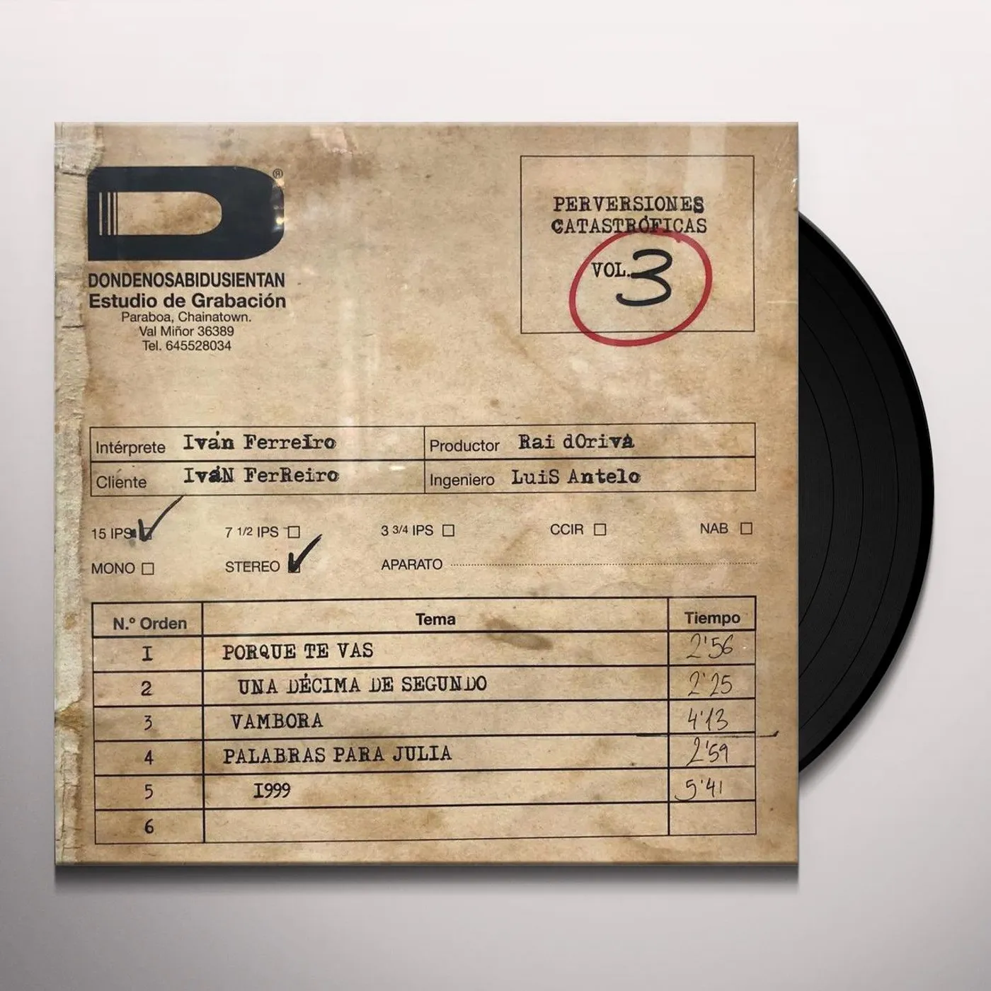 Ivan Ferreiro PERVERSIONES CATASTROFICAS Vinyl Record