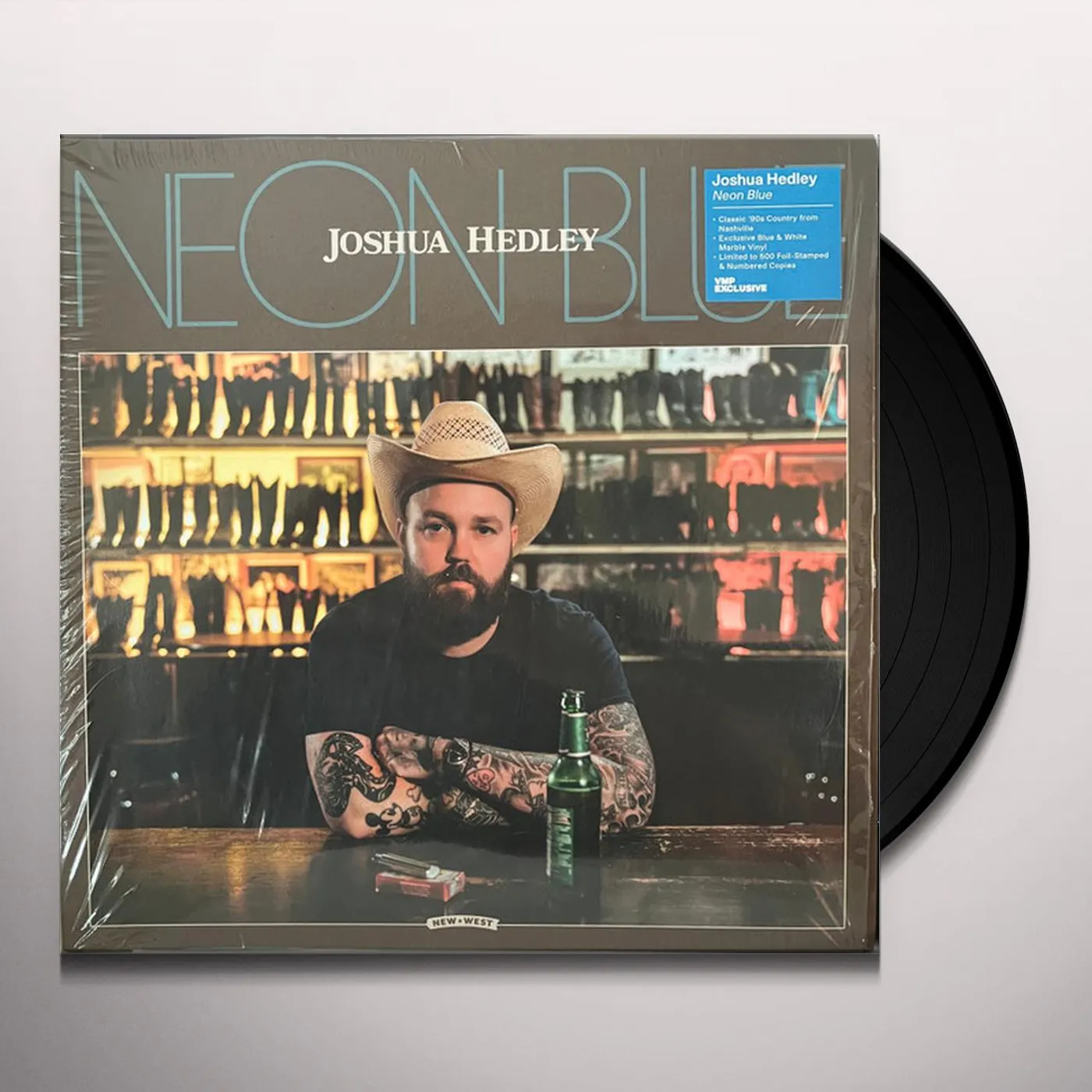 Joshua Hedley NEON BLUE Vinyl Record