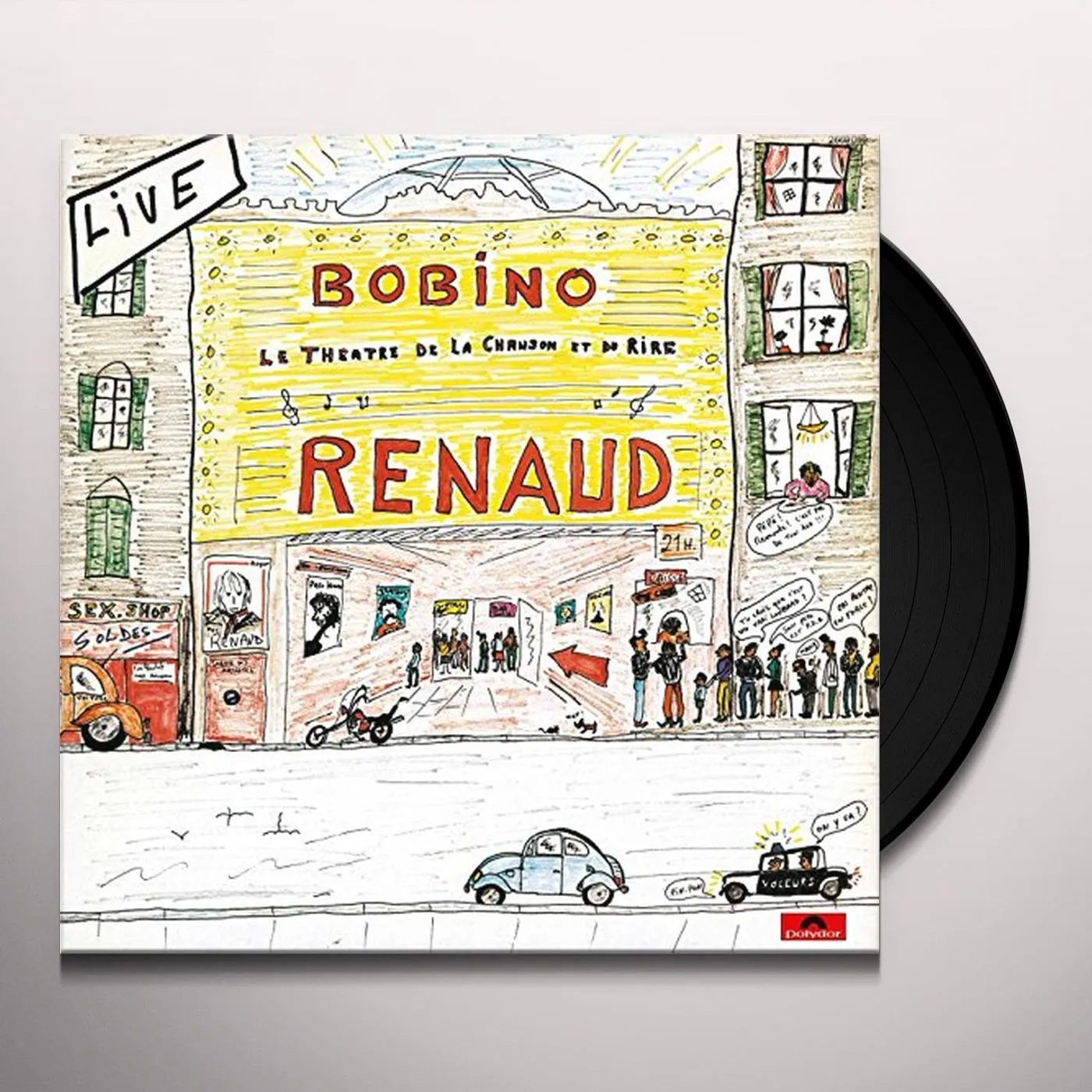 Renaud LIVE BOBINO 80 Vinyl Record