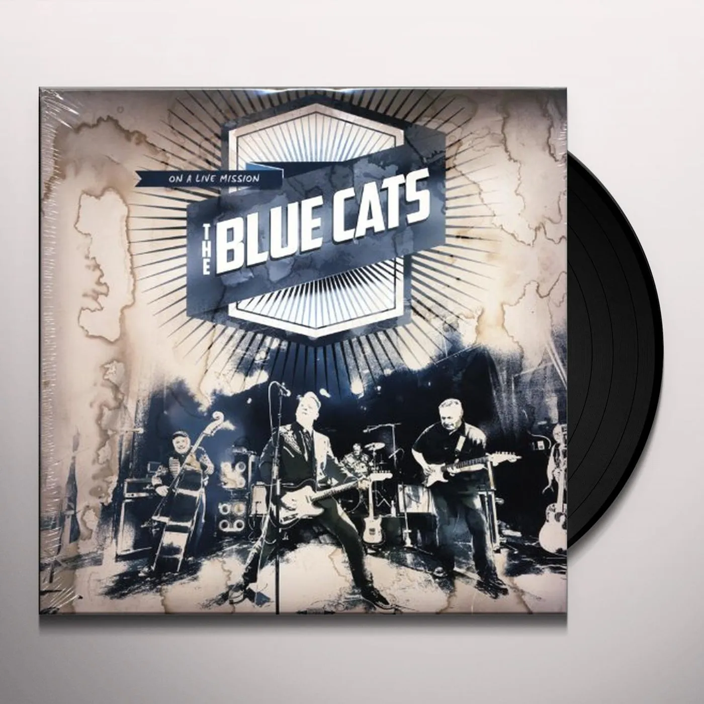 The Blue Cats ON A LIVE MISSION Vinyl Record - Holland Release