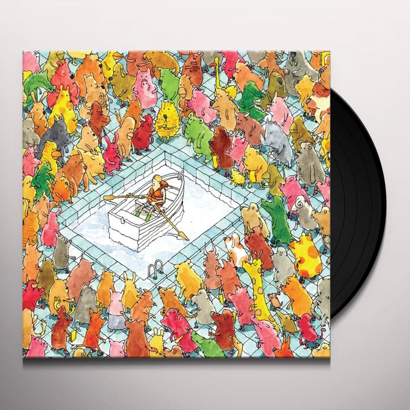 Dance Gavin Dance HAPPINESS (LIMITED WHITE-HIGHLIGHTER YELLOW VINYL) Vinyl Record