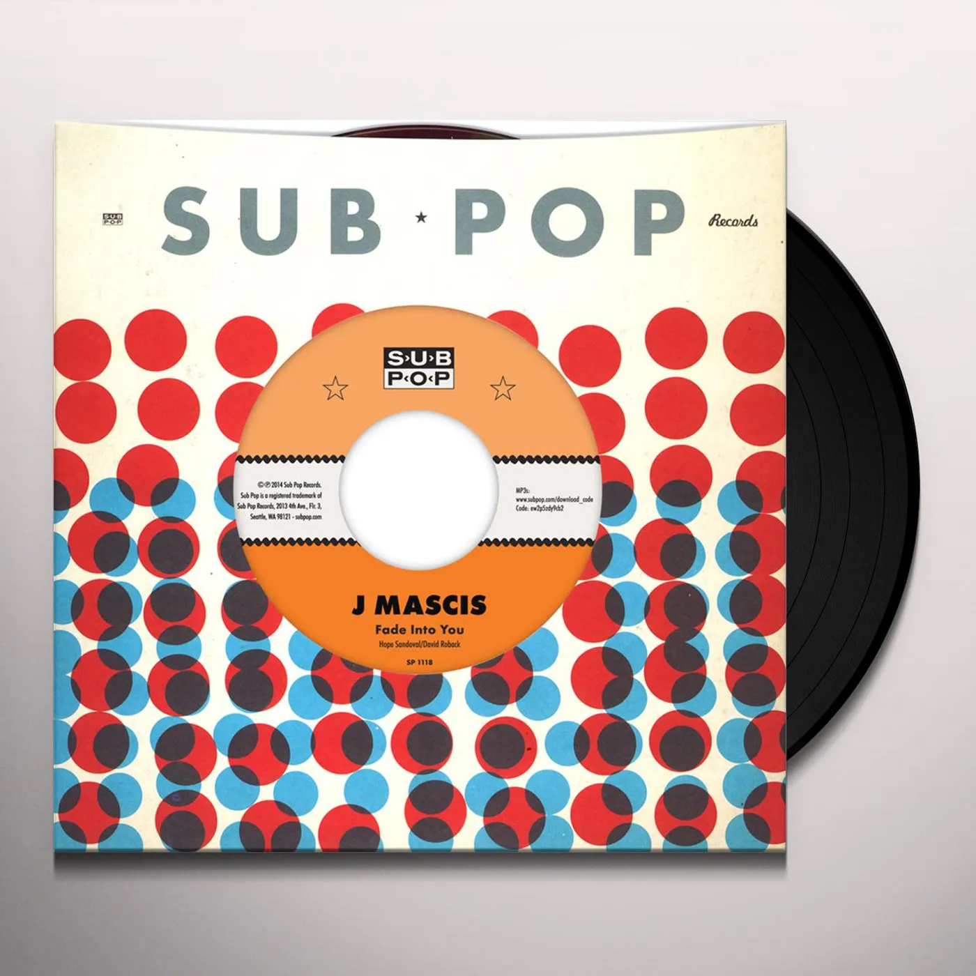 J Mascis FADE INTO YOU / OUTSIDE Vinyl Record - Digital Download Included