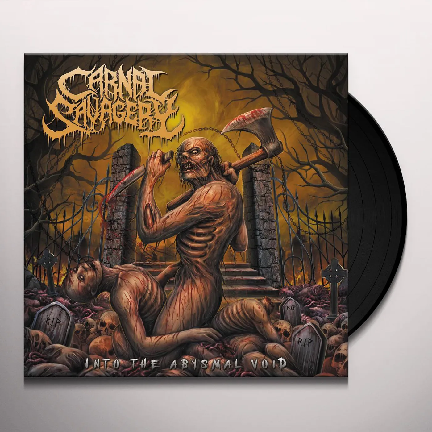 Carnal Savagery INTO THE ABYSMAL VOID Vinyl Record