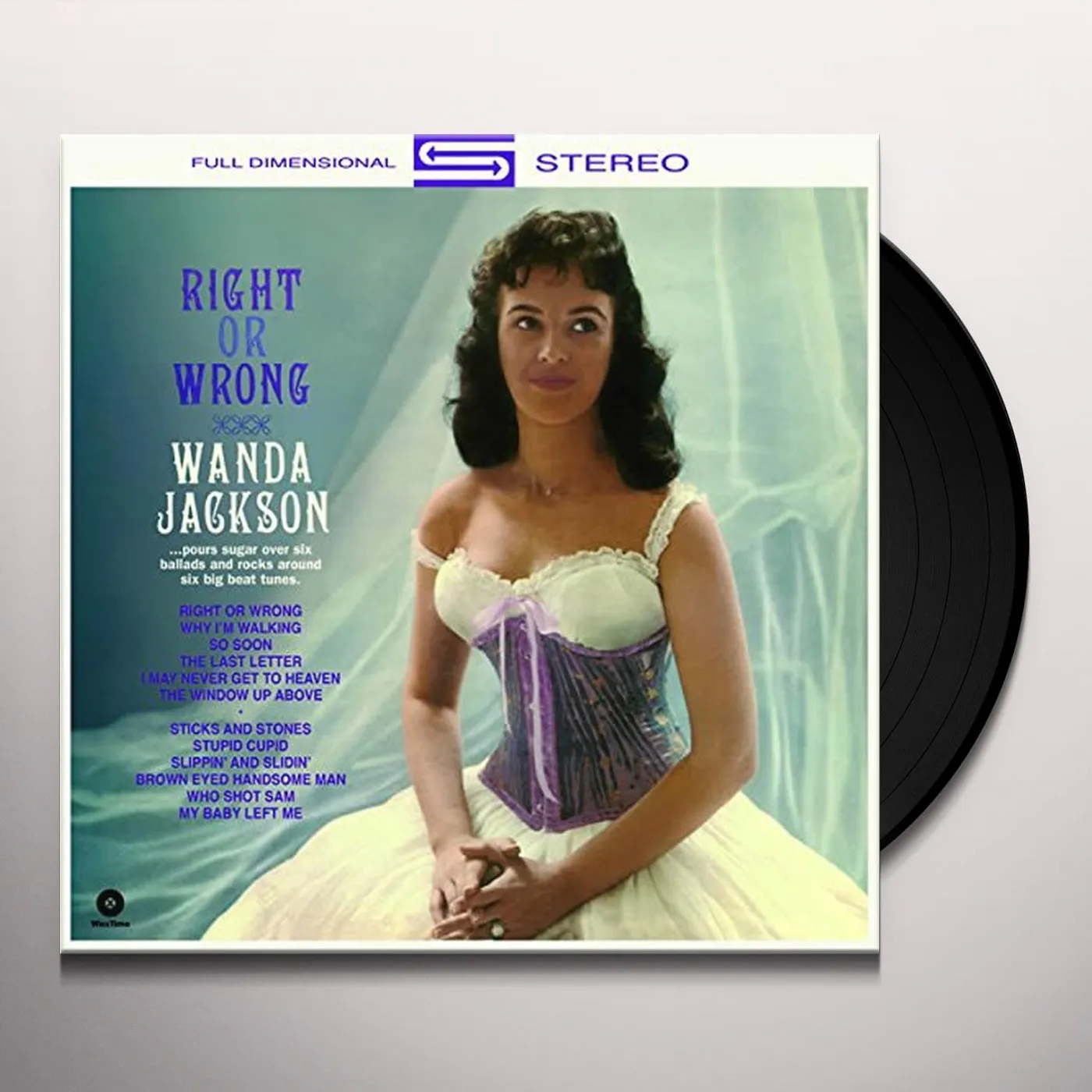 Wanda Jackson RIGHT OR WRONG Vinyl Record - Spain Release