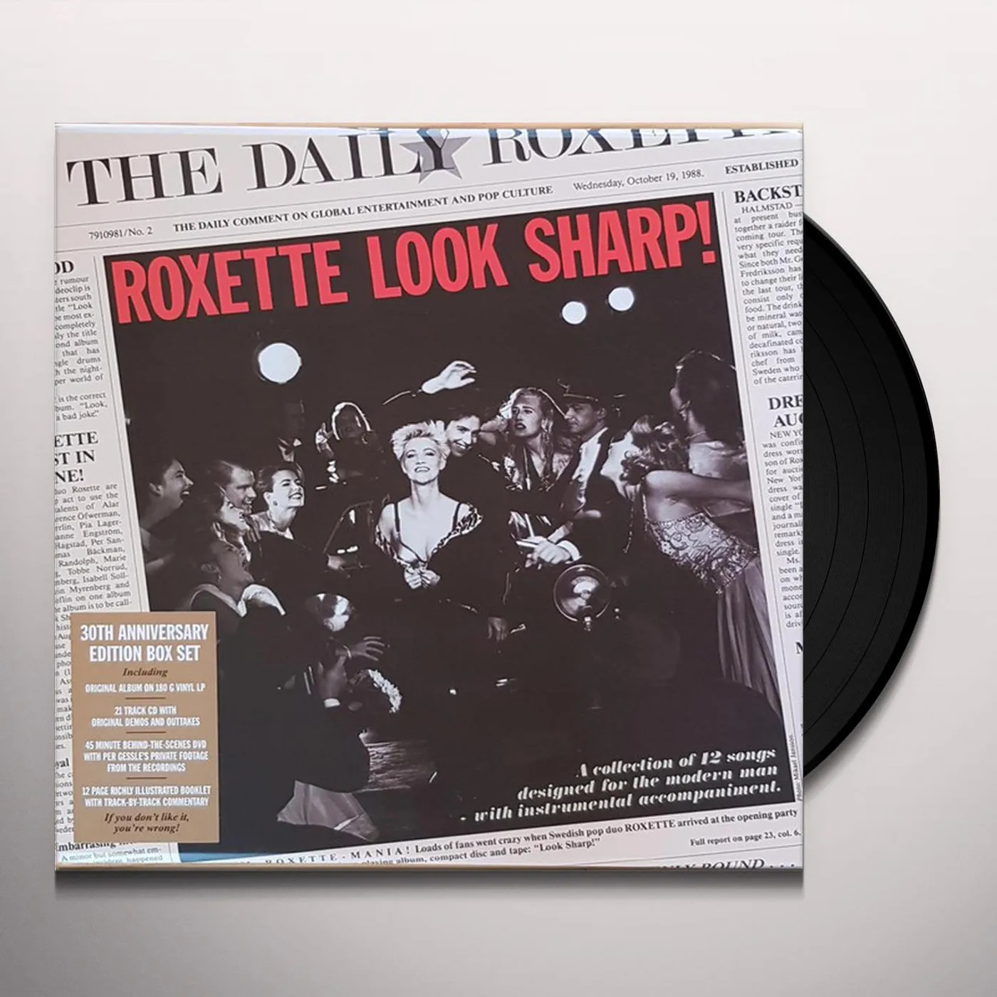 Roxette LOOK SHARP 30TH ANNIVERSARY EDITION Vinyl Record