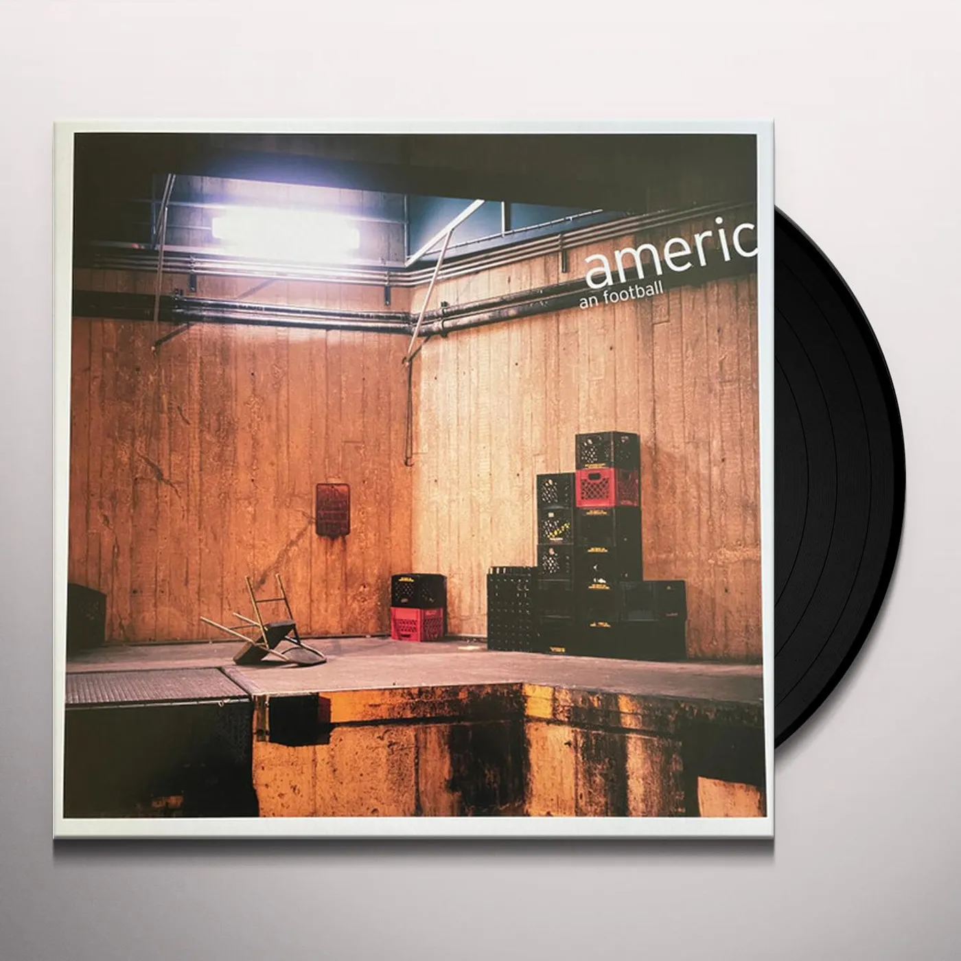 AMERICAN FOOTBALL EP (HALF RED / HALF BLACK VINYL) Vinyl Record