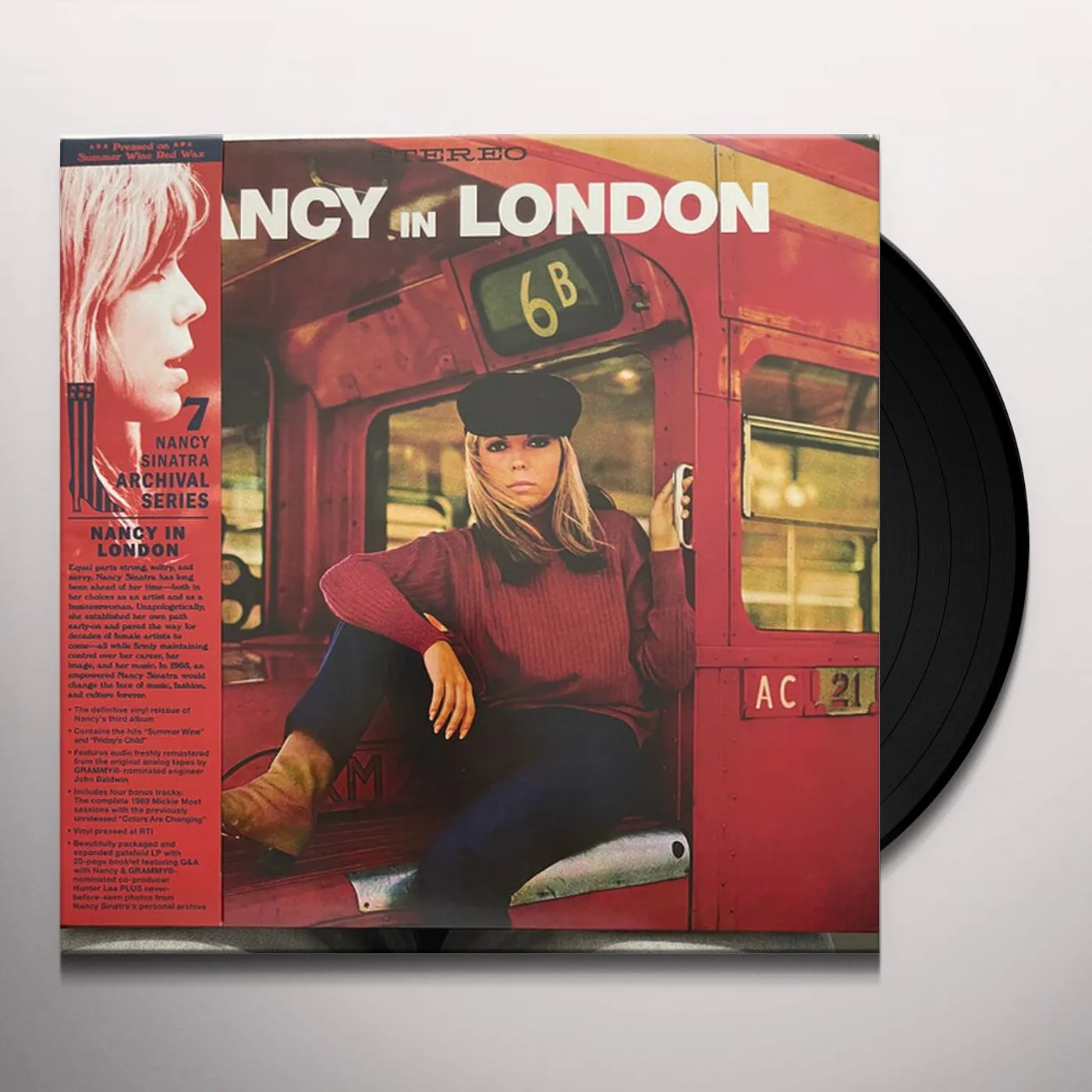 Nancy Sinatra NANCY IN LONDON (SUMMER WINE RED VINYL) Vinyl Record