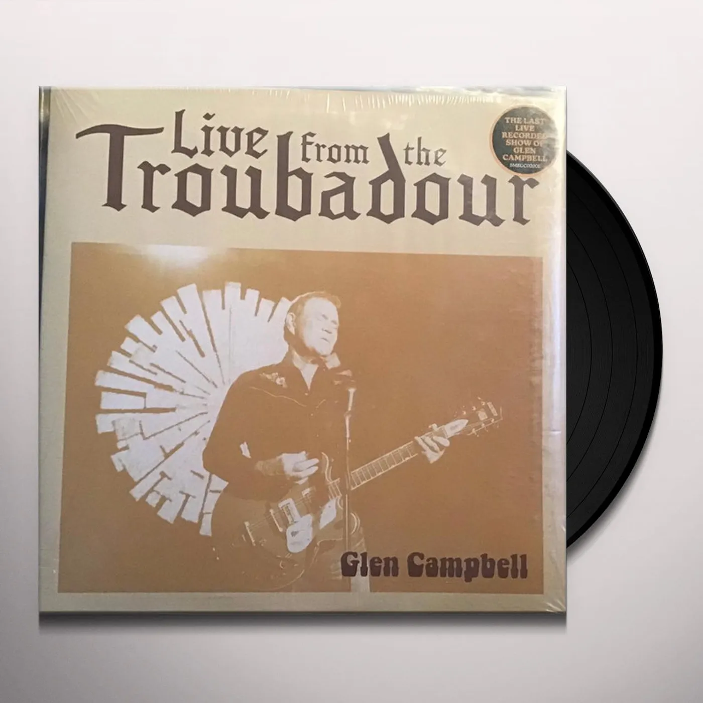 Glen Campbell LIVE FROM THE TROUBADOUR (2LP) Vinyl Record