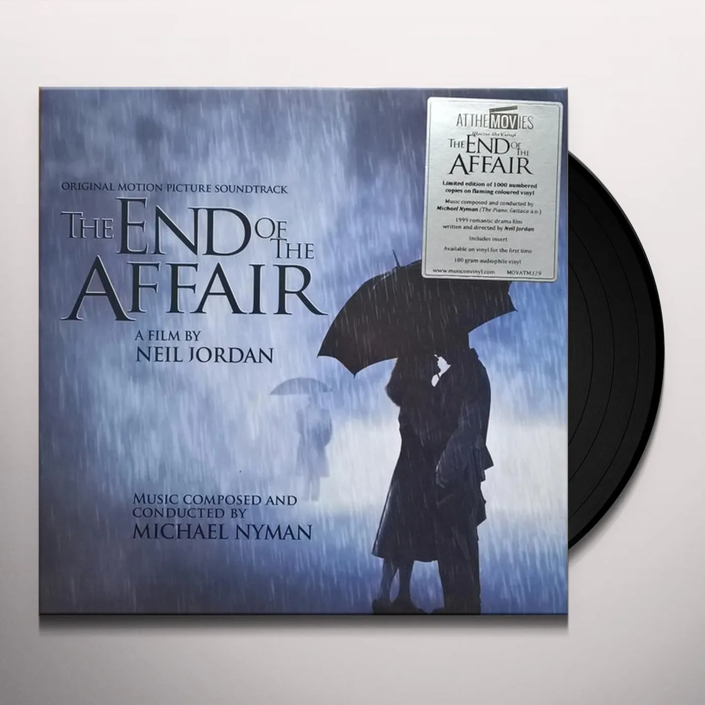 Michael Nyman END OF THE AFFAIR Original Soundtrack (LIMITED/180G/FLAMING VINYL) Vinyl Record