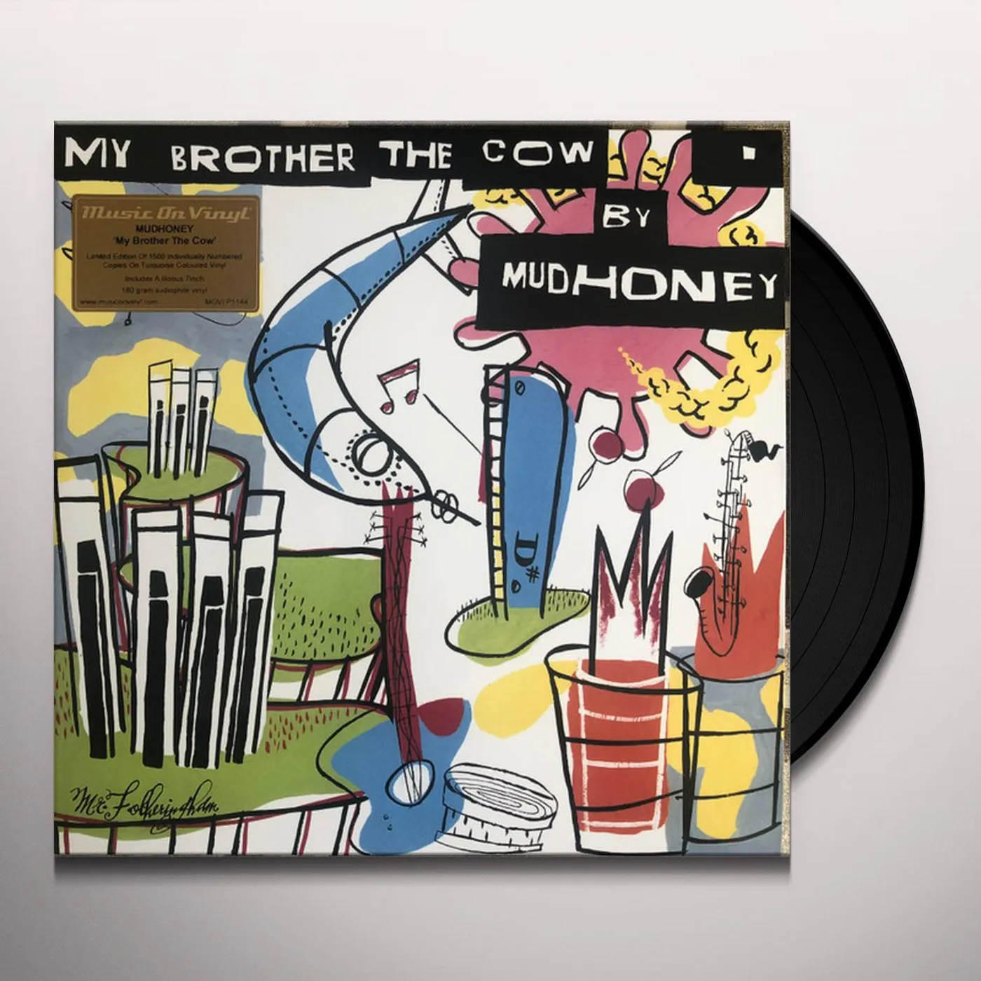 Mudhoney MY BROTHER THE COW (180G/TURQUOISE VINYL/7INCH) Vinyl Record