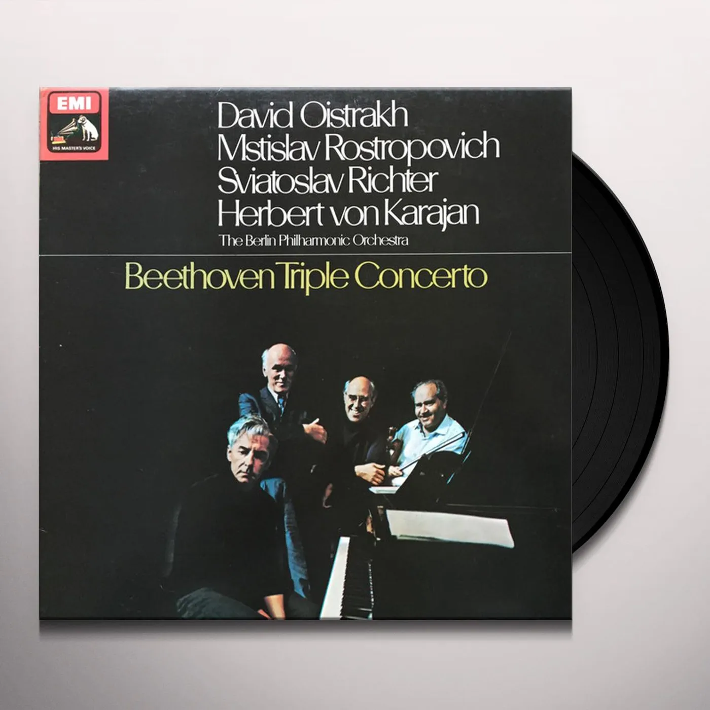 Beethoven / Herbert Von Karajan BEETHOVEN: TRIPLE CONCERTO Vinyl Record