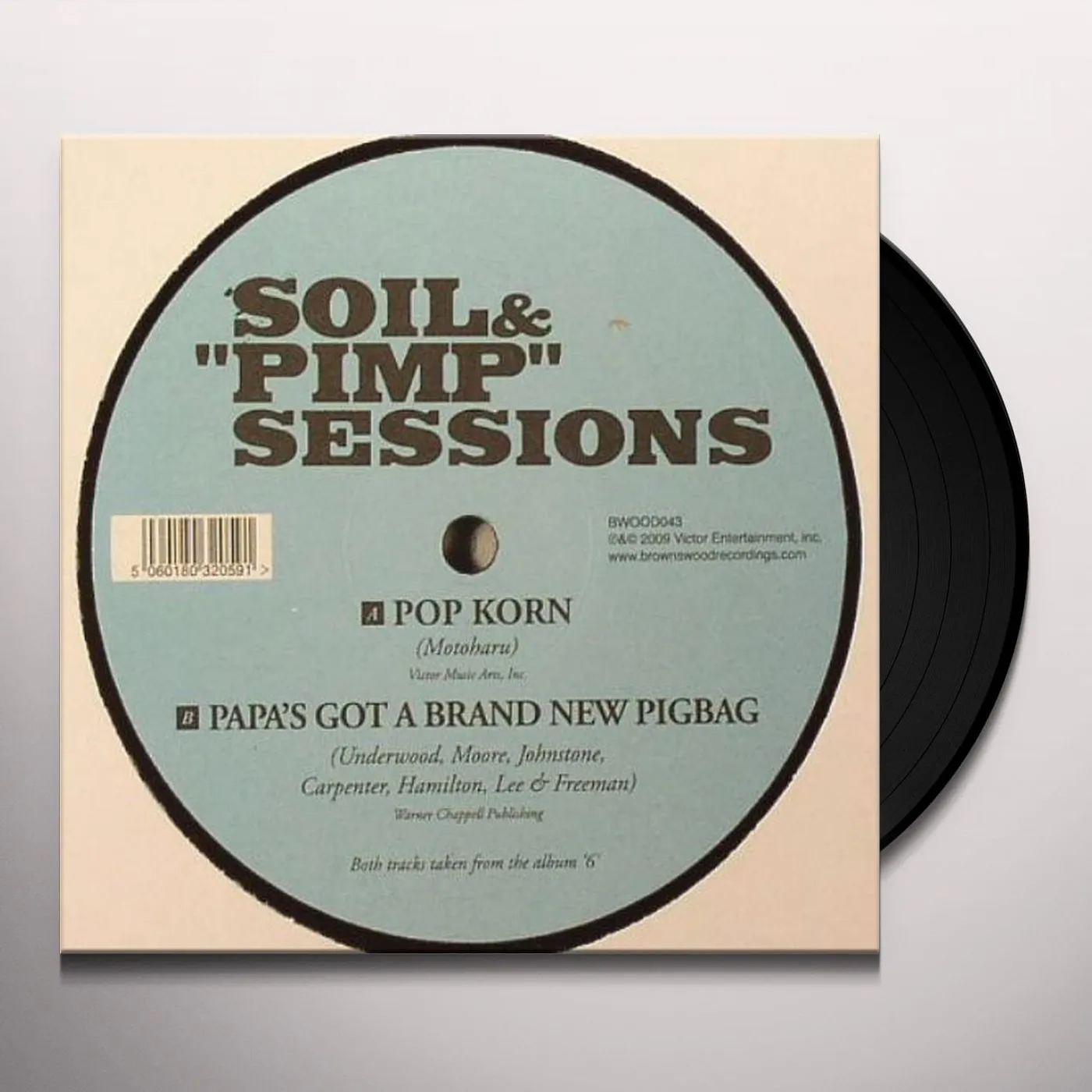 SOIL & “PIMP” SESSIONS POP KORN/PAPA'S GOT A BRAND NEW PIGBAG Vinyl Record