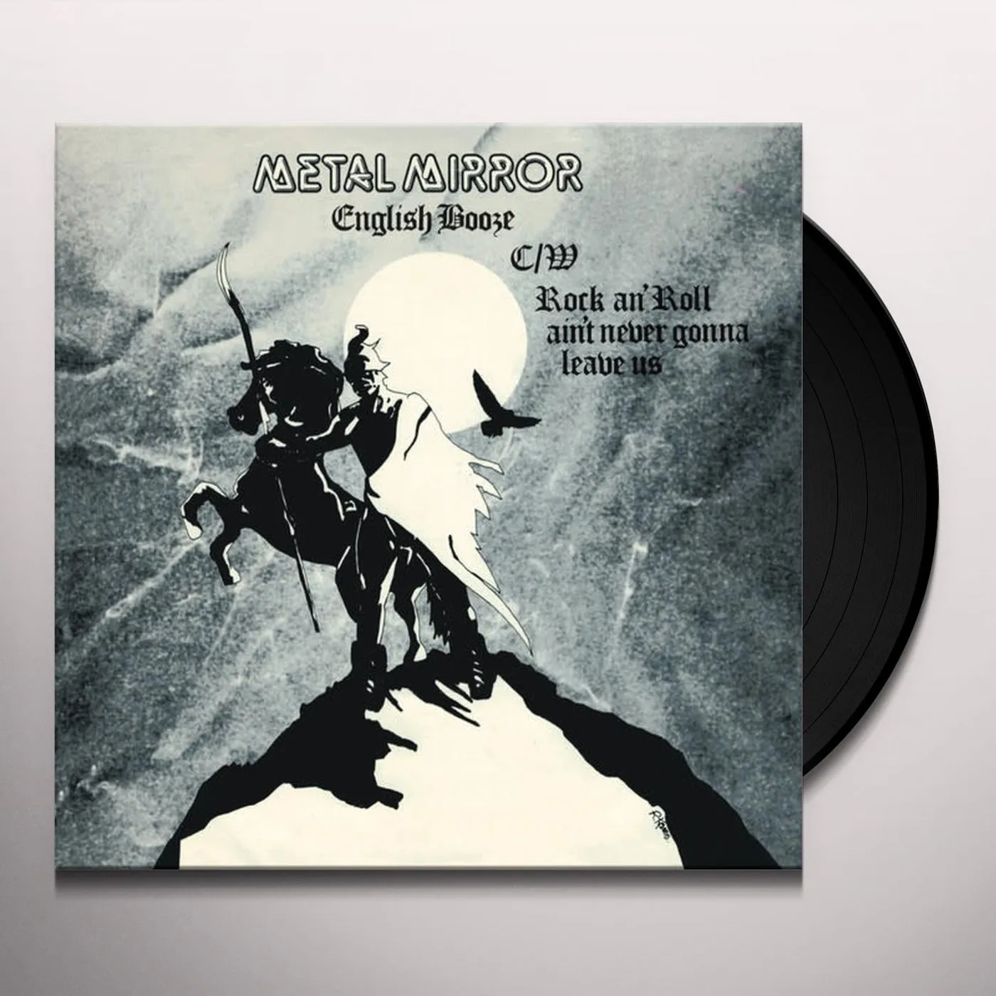 Metal Mirror ENGLISH BOOZE / ROCK'N'ROLL AIN'T NEVER GONNA Vinyl Record
