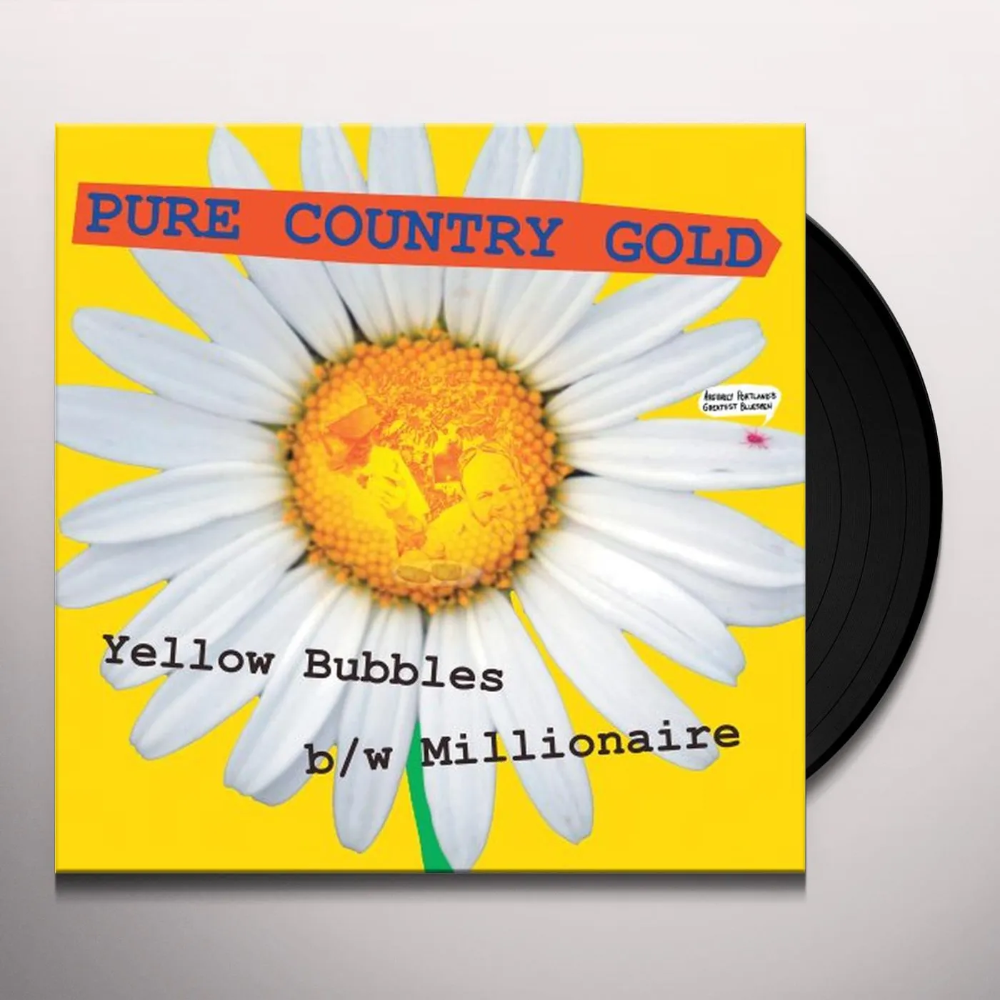 Pure Country Gold Yellow Bubbles Vinyl Record