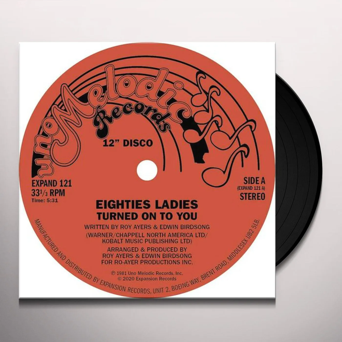 Eighties Ladies TURNED ON TO YOU / I KNEW THAT LOVE Vinyl Record