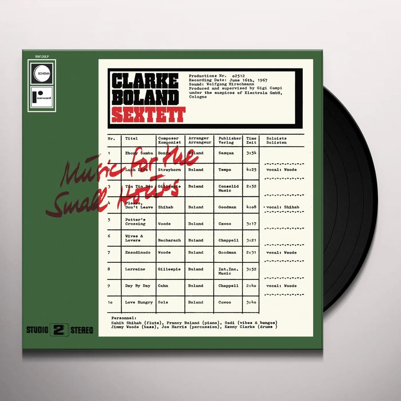 Kenny Clarke & Francy Boland Music For The Small Hours Vinyl Record