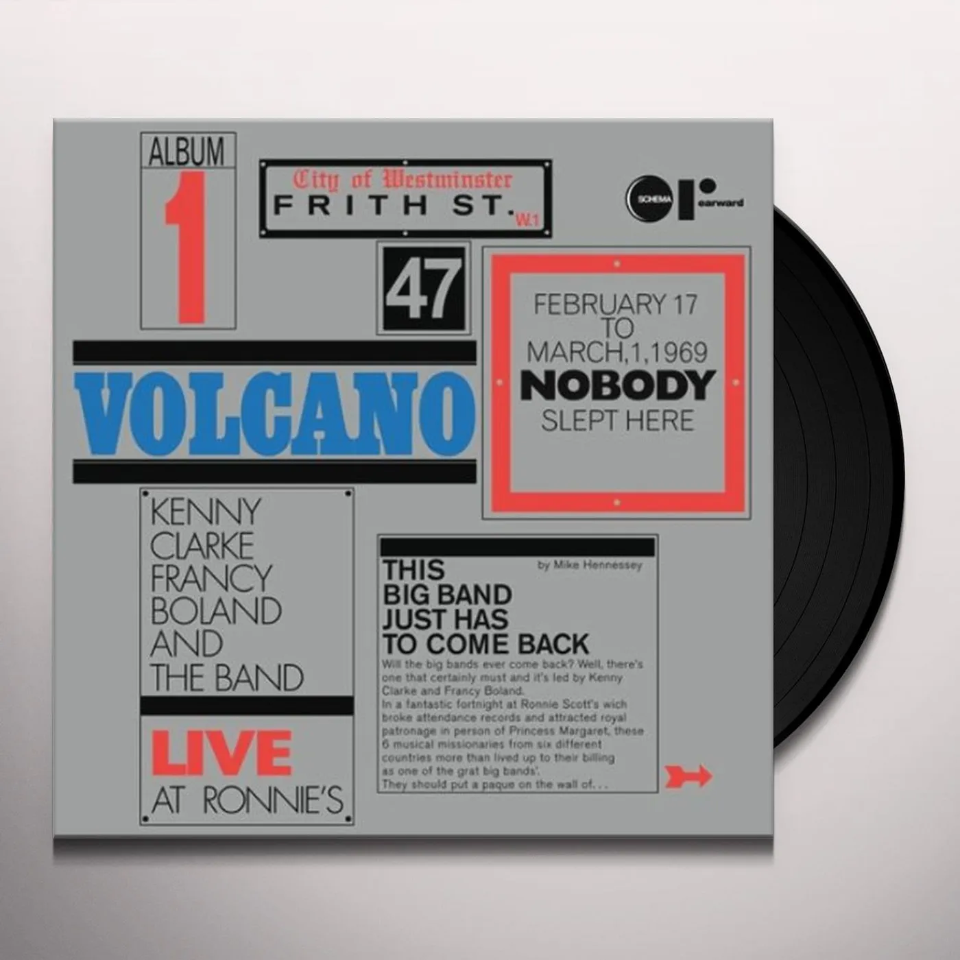 Kenny Clarke & Francy Boland VOLCANO Vinyl Record