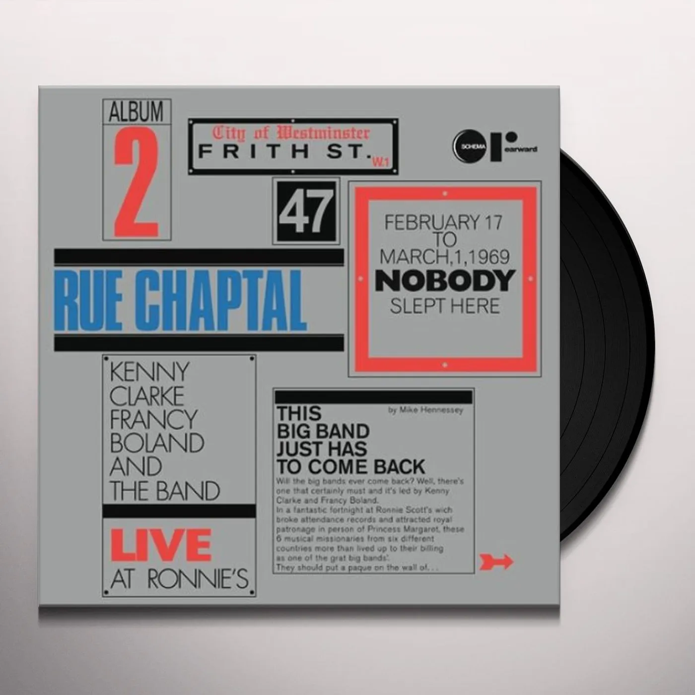 Kenny Clarke & Francy Boland RUE CHAPTAL Vinyl Record