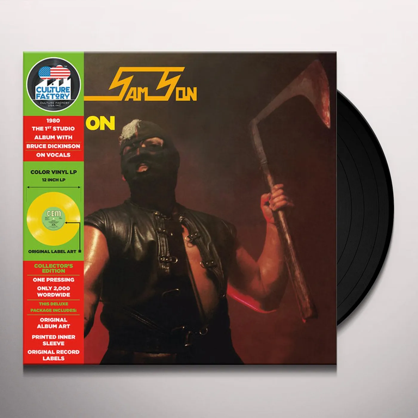 Samson HEAD ON (BRIGHT YELLOW) Vinyl Record